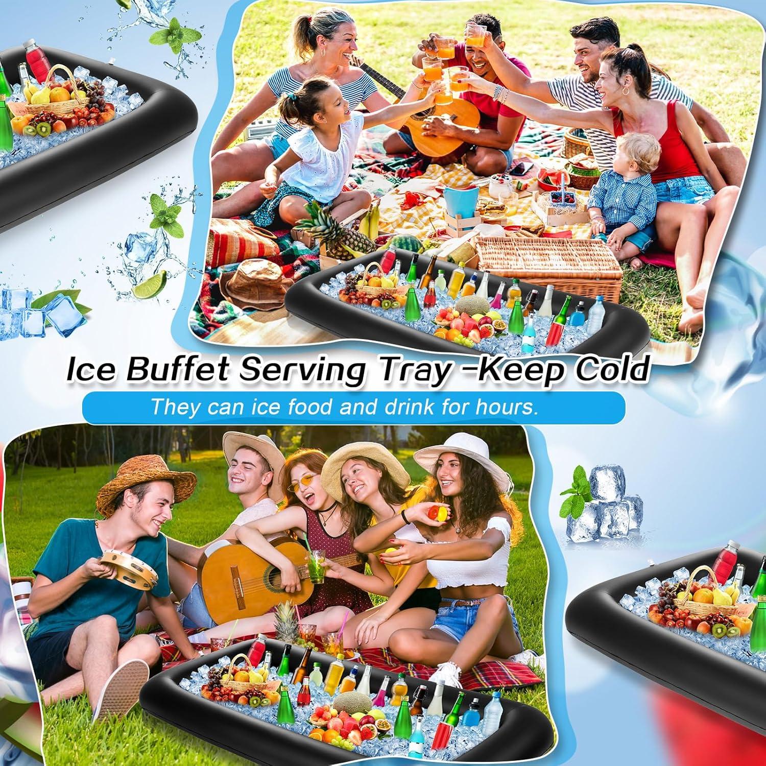 Barra de Servicio Inflable Leitee 132 x 61 x 13 cm Negro