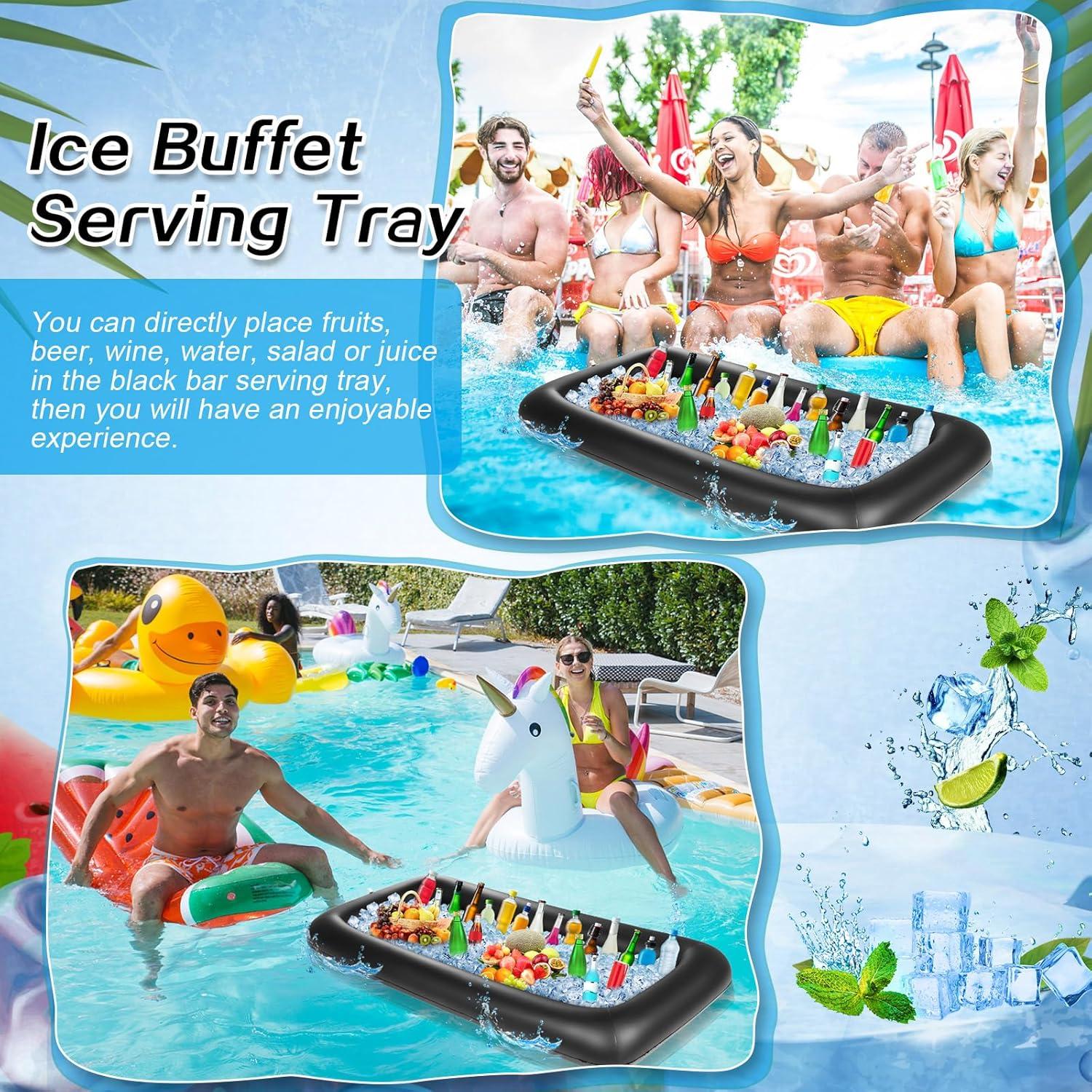 Barra de Servicio Inflable Leitee 132 x 61 x 13 cm Negro