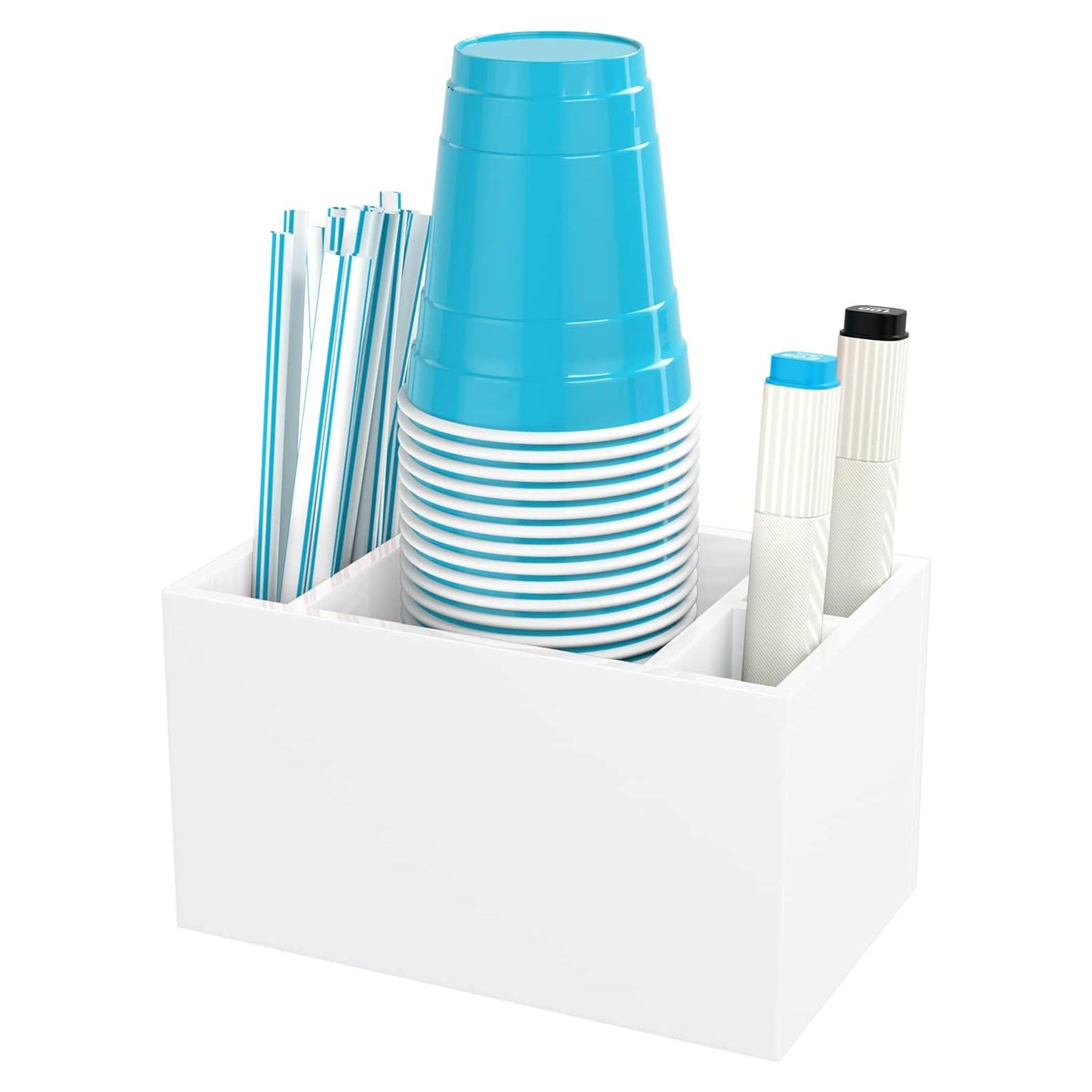 Soporte para Vasos Descartables BOSSCASA Blanco 16 oz