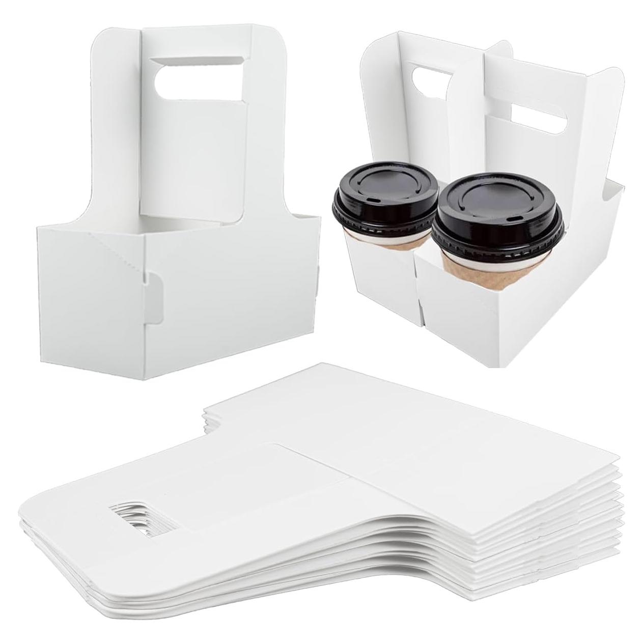 Portador de Bebidas Cunguv Blanco para 2 Tazas - 20 Unidades