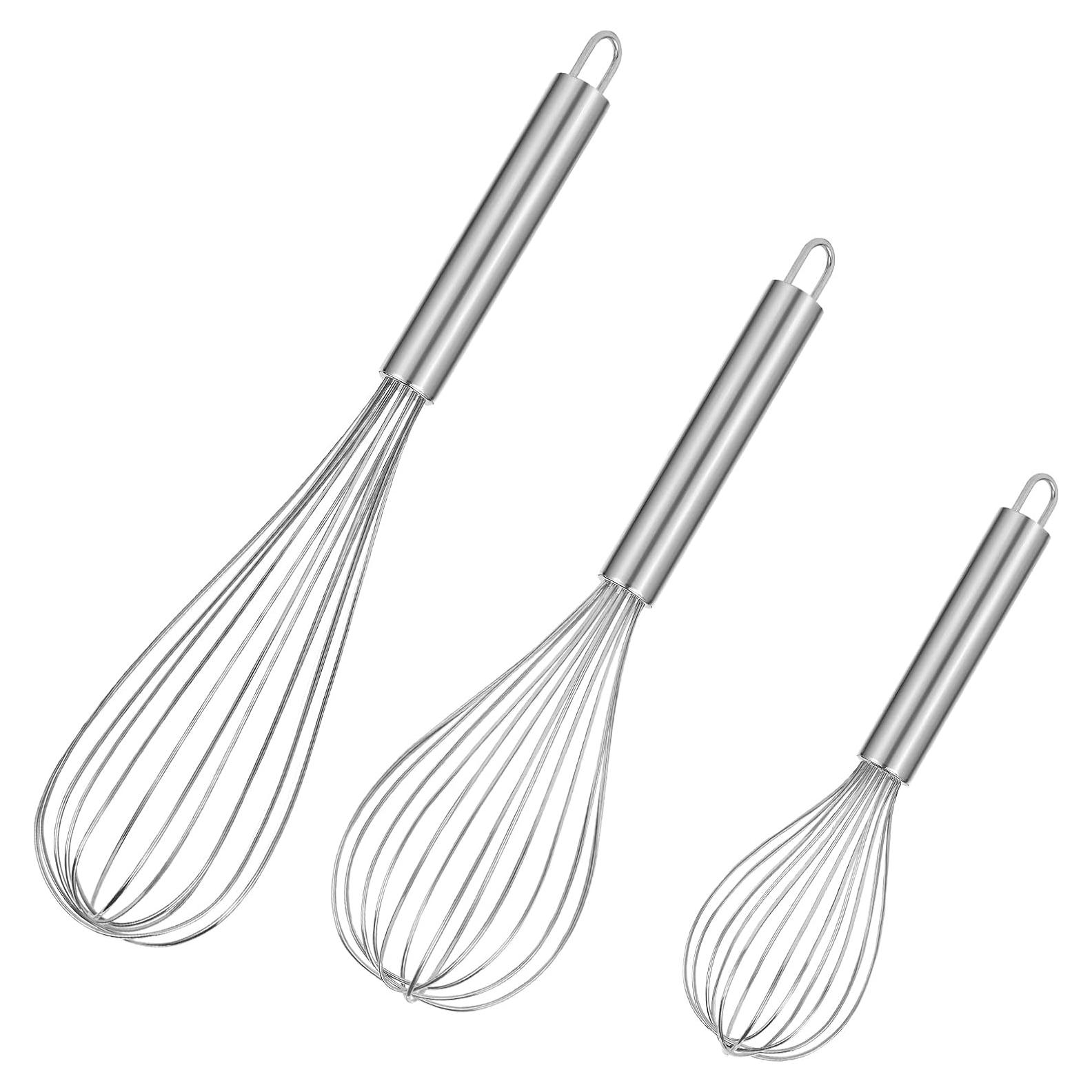 Set de Batidores de Acero Inoxidable Kisuwye 3 Piezas 20-30 cm