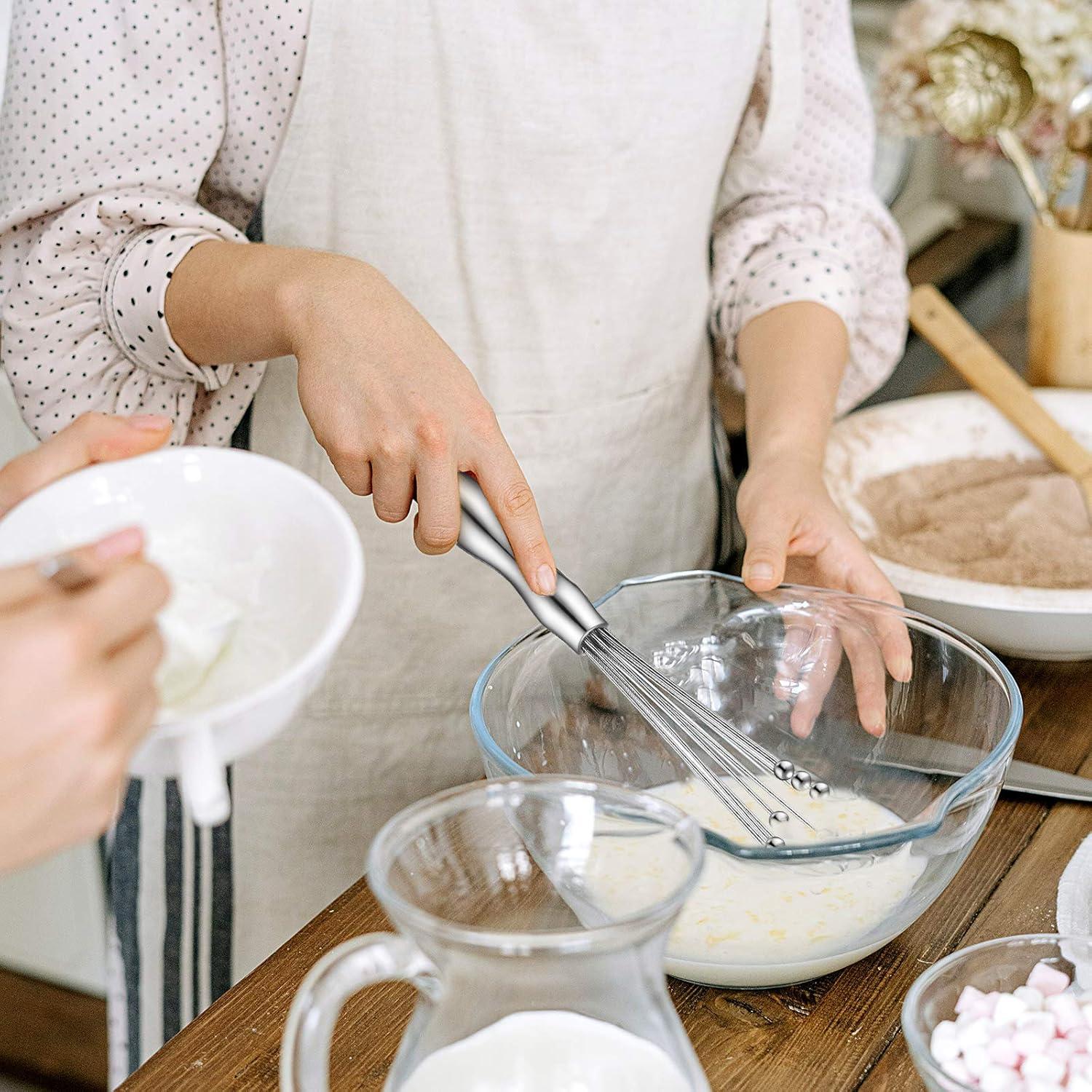 Juego de 2 batidores de acero inoxidable Patelai 30 y 25 cm