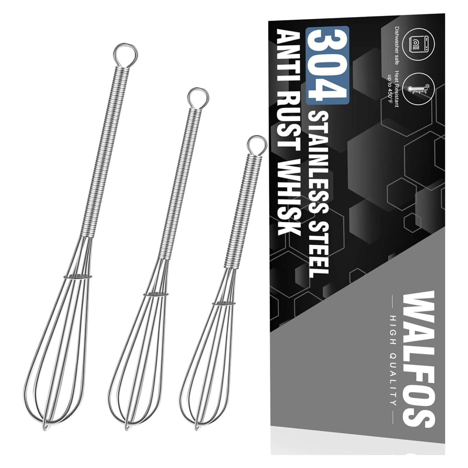 Batidor Mini Walfos Acero Inoxidable 3 Piezas 19,6cm