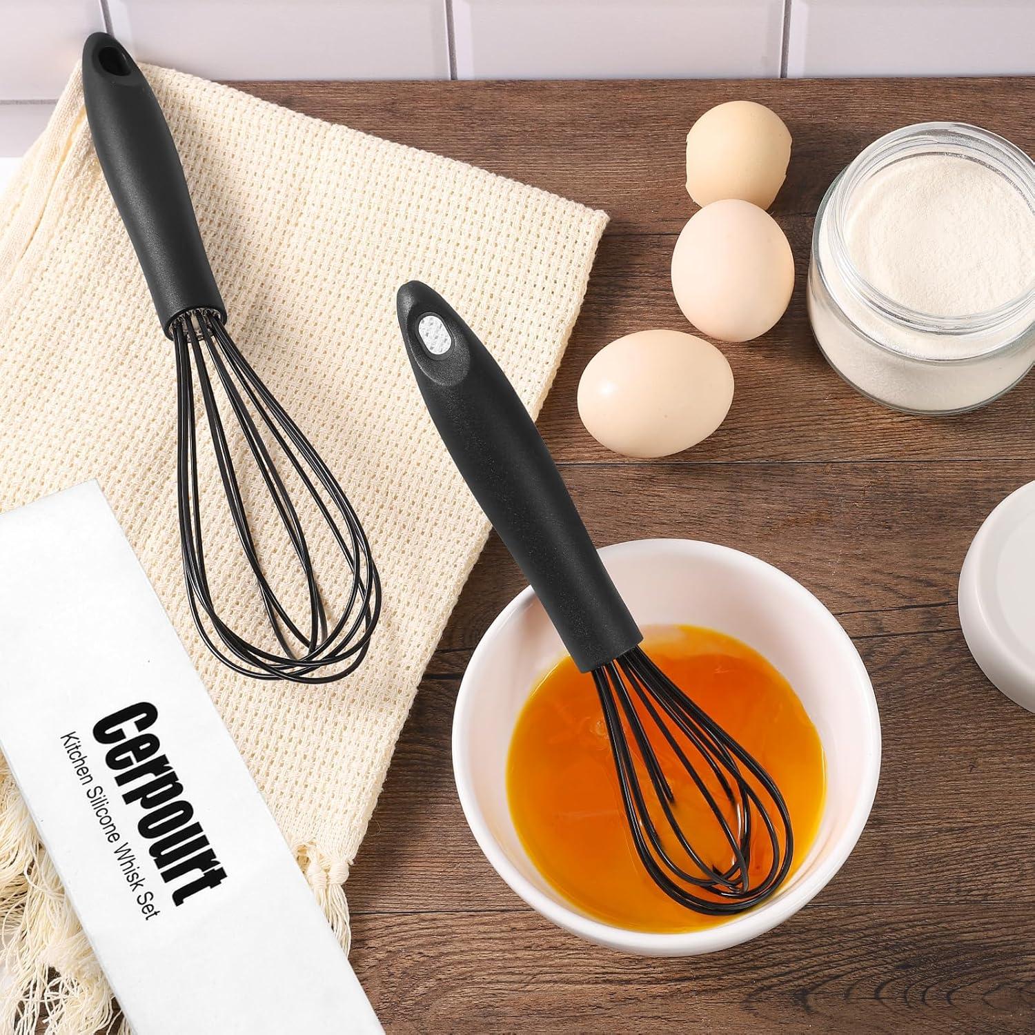 Juego de 3 Batidores de Silicona Cerpourt - Negro