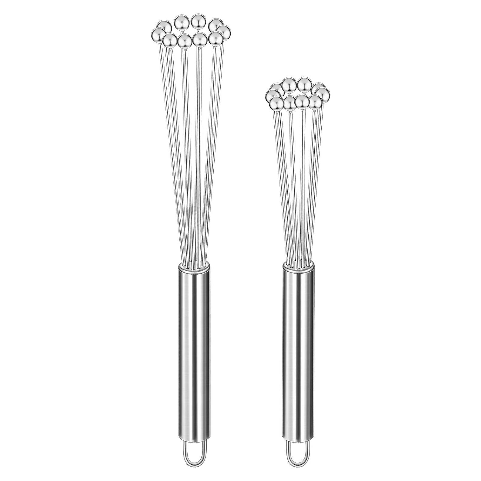 Juego de Batidores de Huevo Patelai 2 Piezas Acero Inoxidable