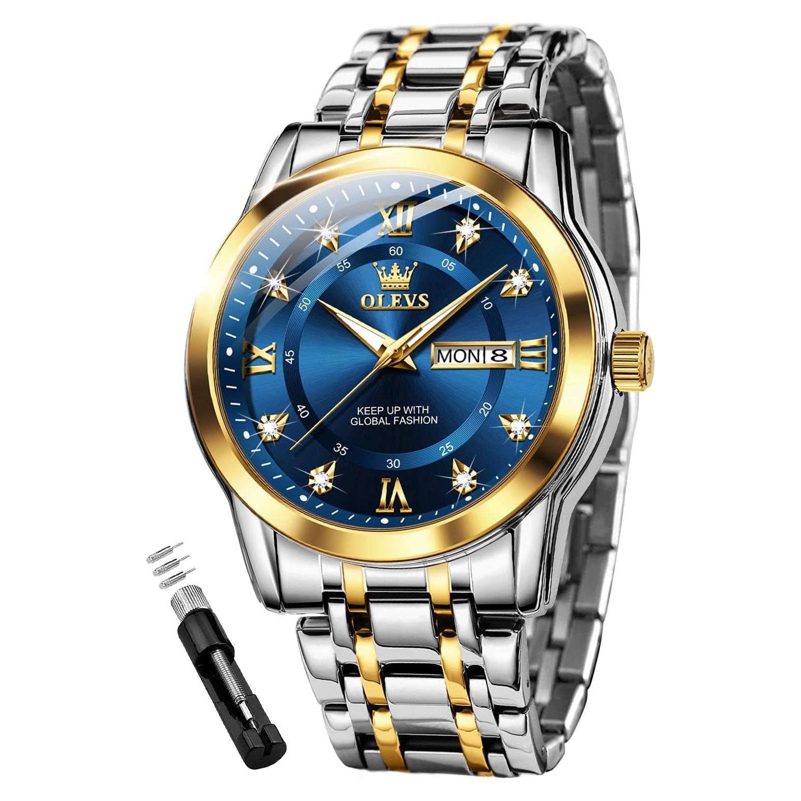 Reloj de Cuarzo OLEVS G5513GJ-JL Acero Inoxidable Lujoso