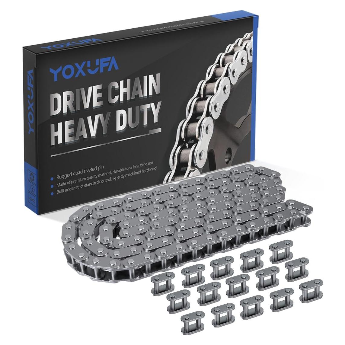 Cadena de transmisión YOXUFA T8F 116 eslabones 8mm