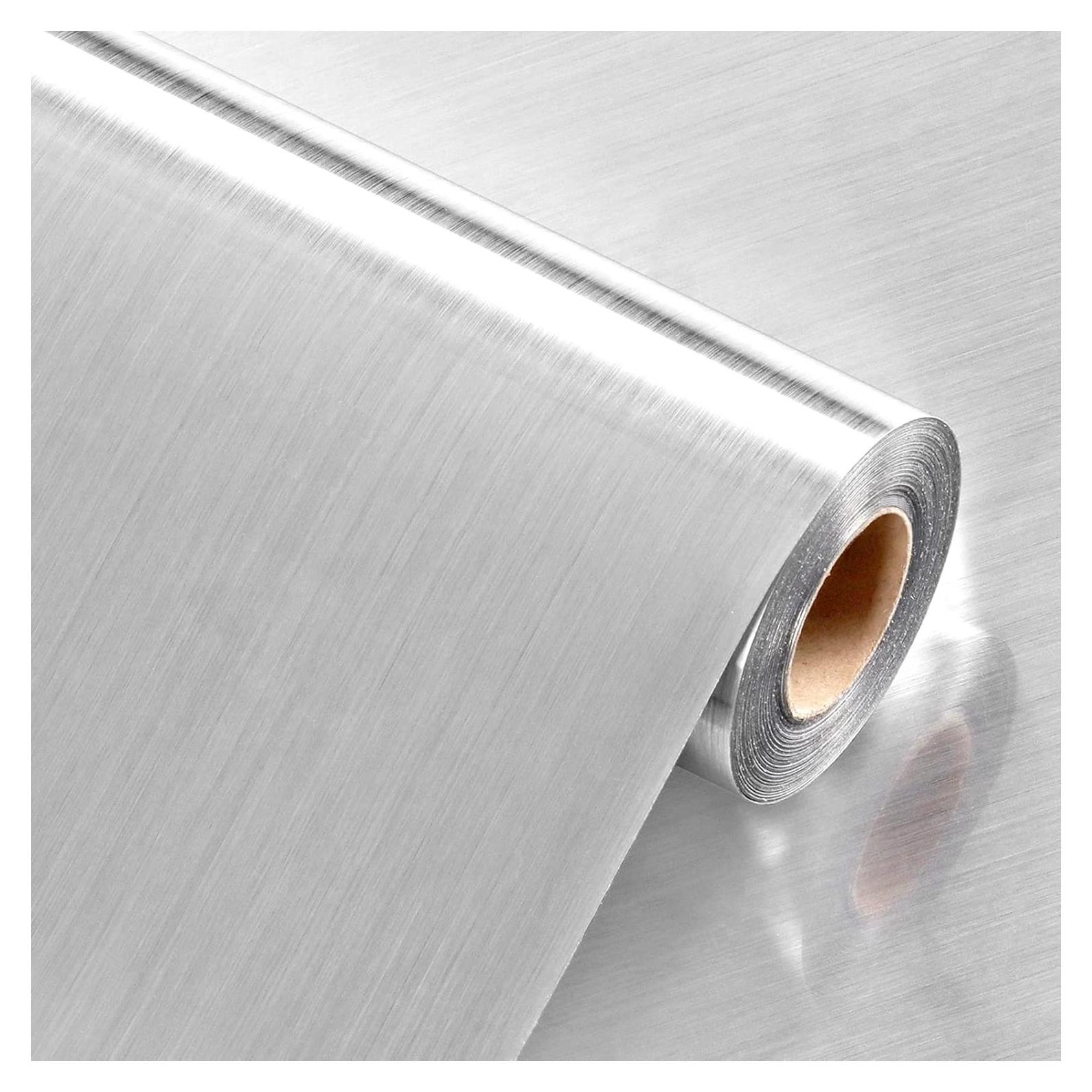 Papel Contacto Autoadhesivo LIKILIKI Acero Inoxidable 1.80 m²