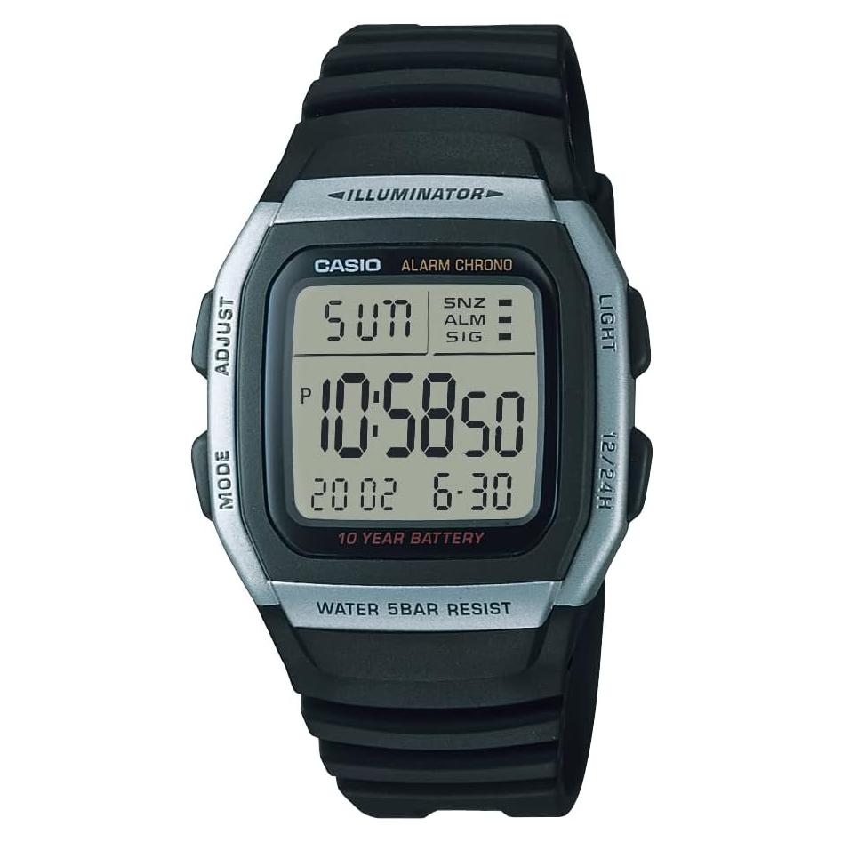 Reloj Deportivo Digital Casio W96H-1AV Hombre Resistente al Agua