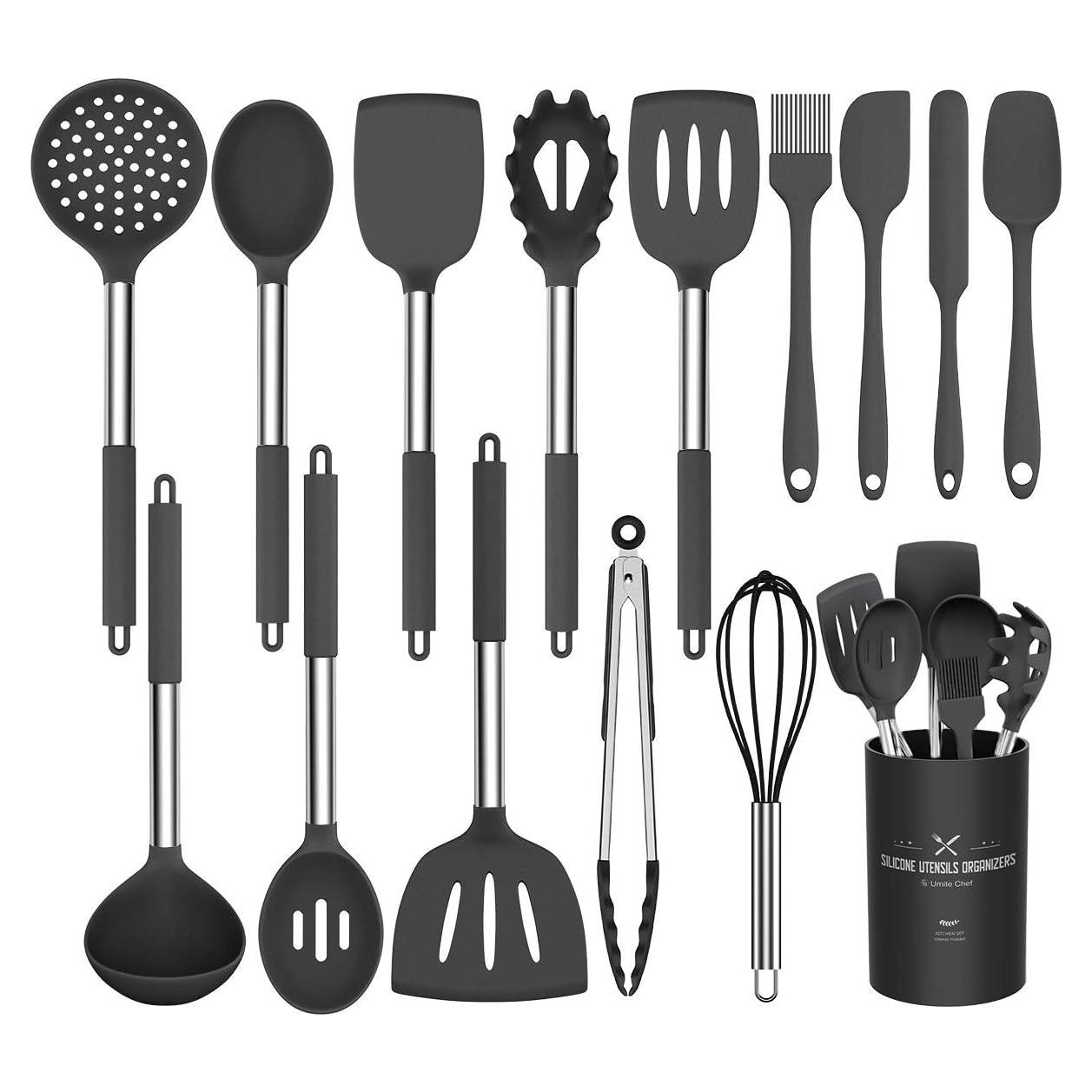Juego de Utensilios de Cocina Silicona Umite Chef 15 Piezas
