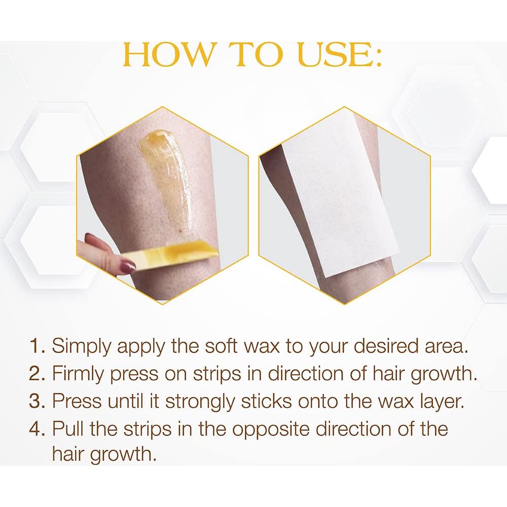 Cintas de Cera No Tejidas GiGi para Depilación 100 Unidades