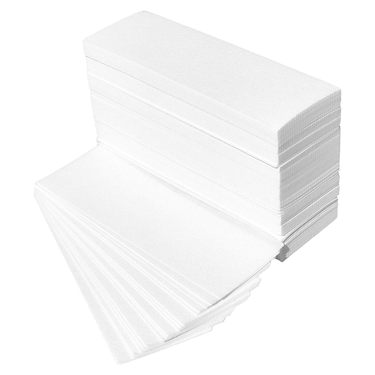 Tiras de Cera No Tejidas Omwah Beauty 200 Unidades 7,62x22,86cm