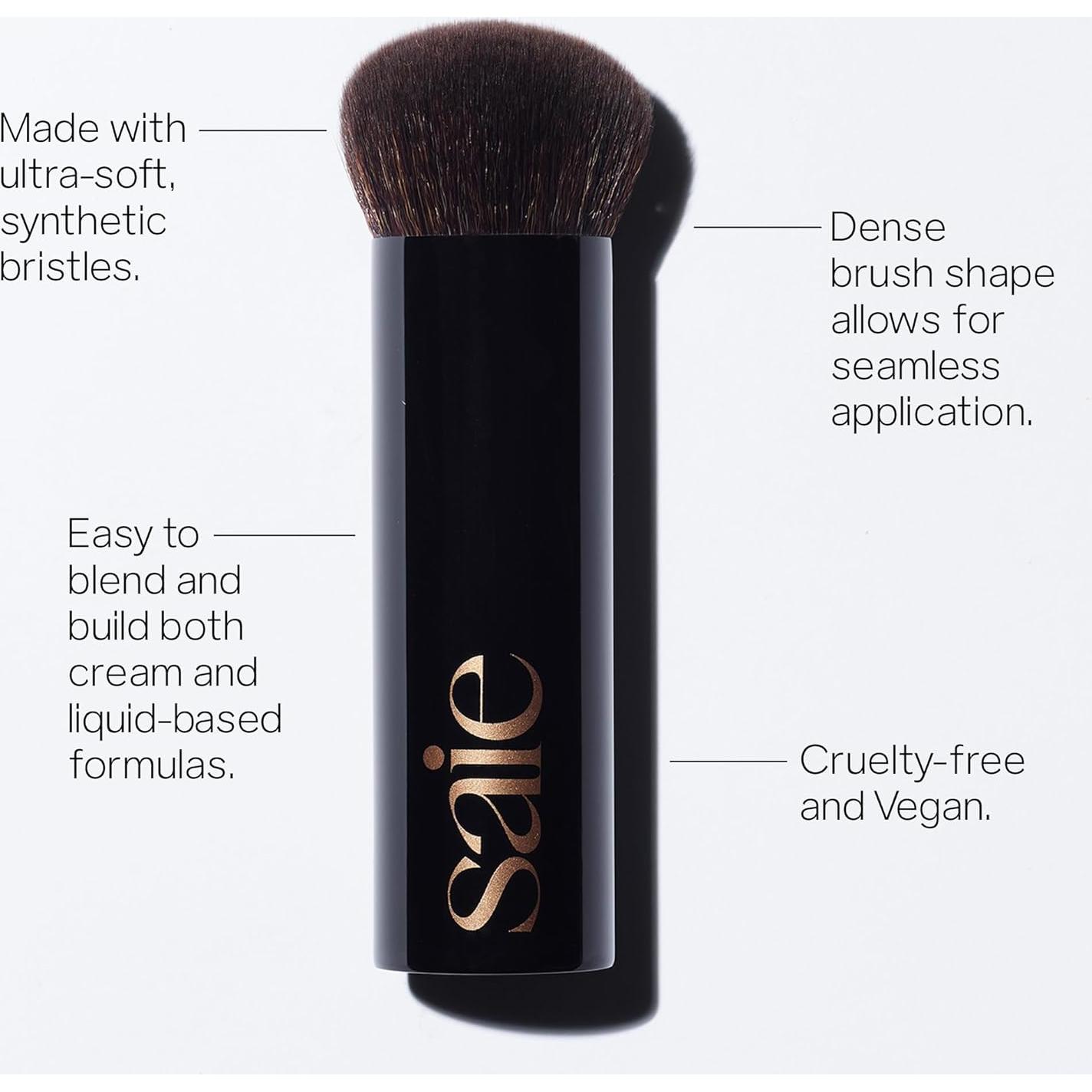 Pincel de Base Líquida Saie - Suave y Multiusos 12,45 cm