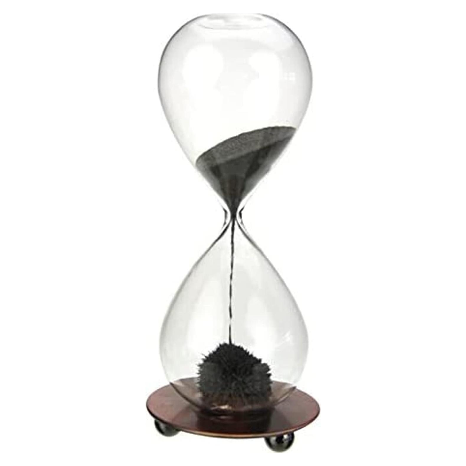 Reloj de Arena Magnético Z ZICOME Decorativo Negro 15.24 cm
