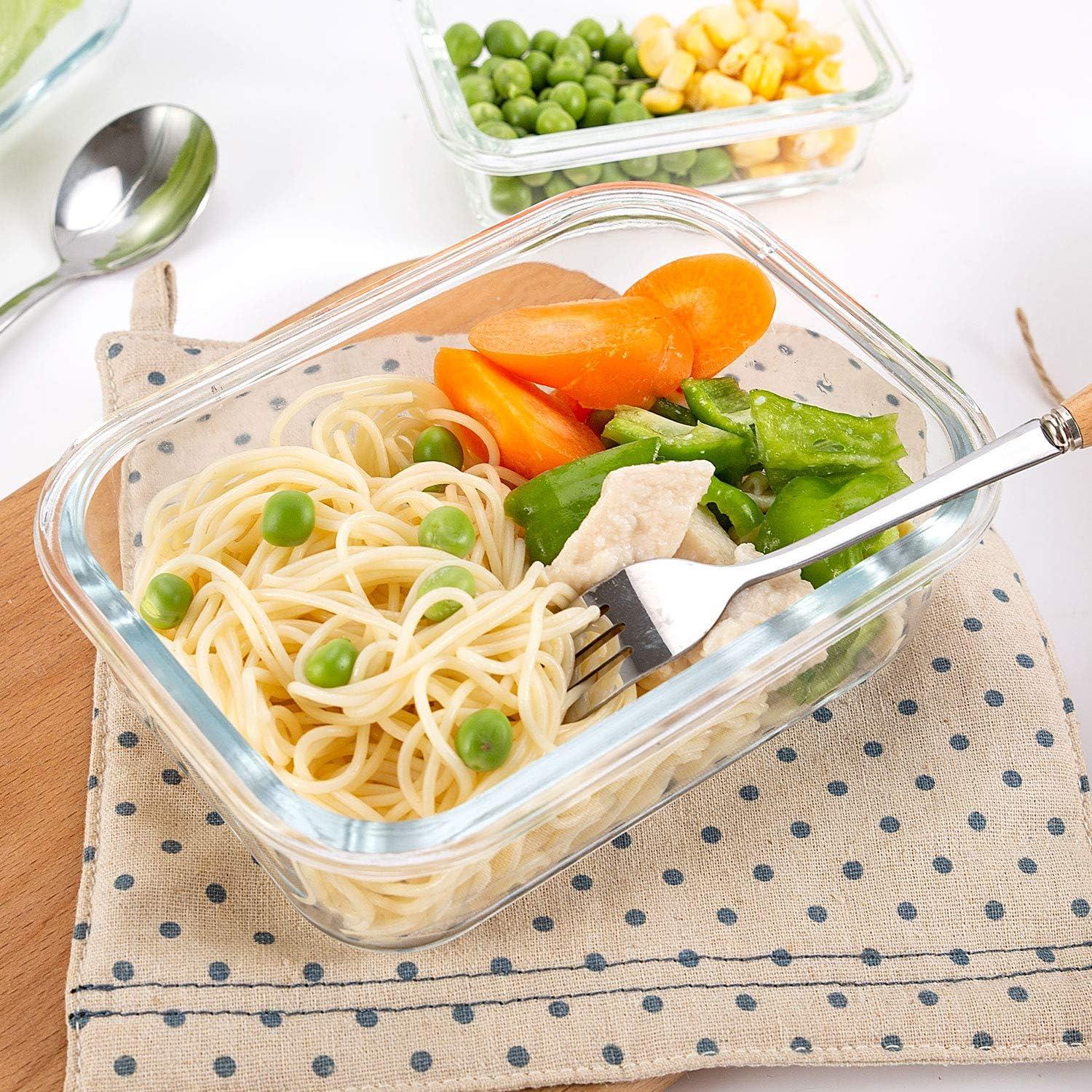 Contenedores de Almacenamiento de Vidrio C CREST 10 Piezas