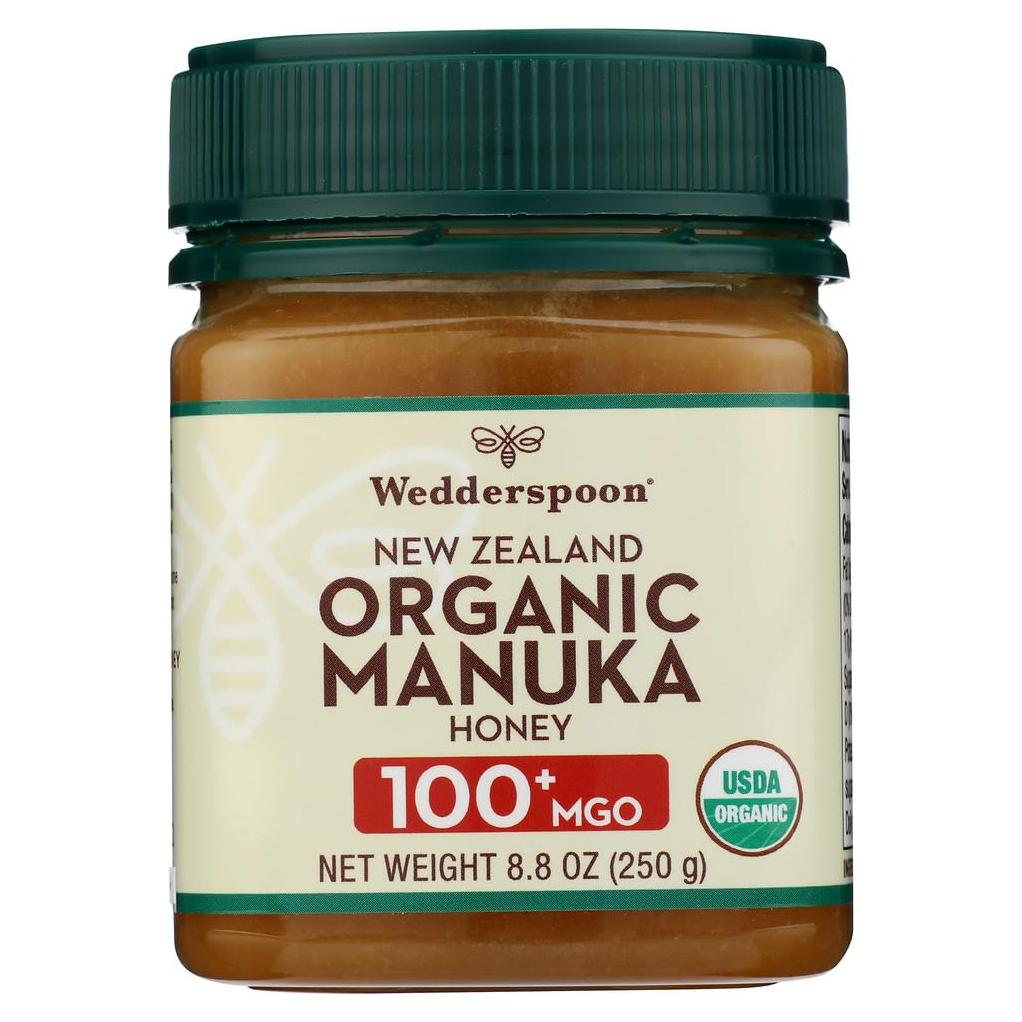 Miel de Manuka Cruda Orgánica Wedderspoon 100+ MGO 248g