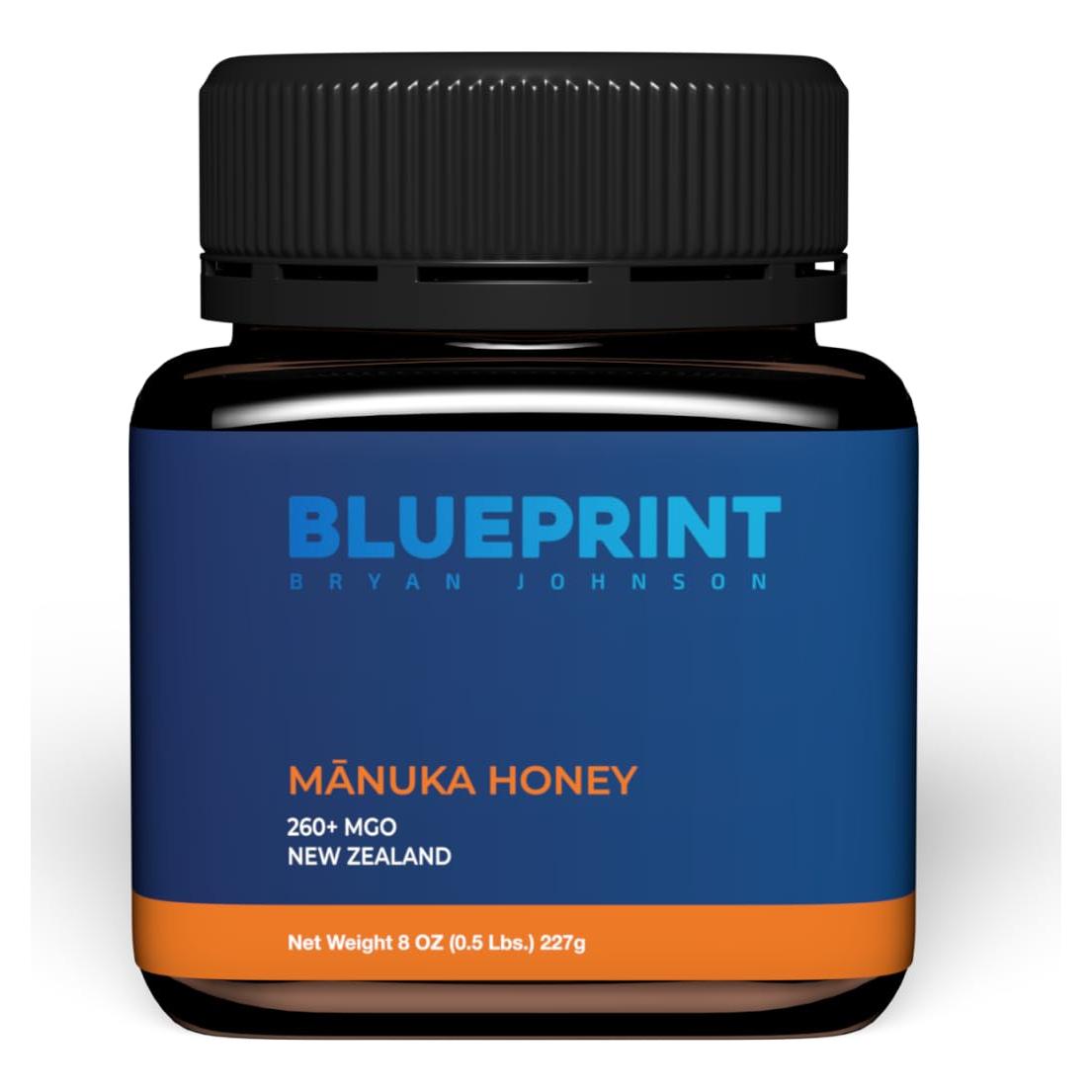 Miel Manuka Blueprint Bryan Johnson MGO 260+ 226g Nueva Zelanda