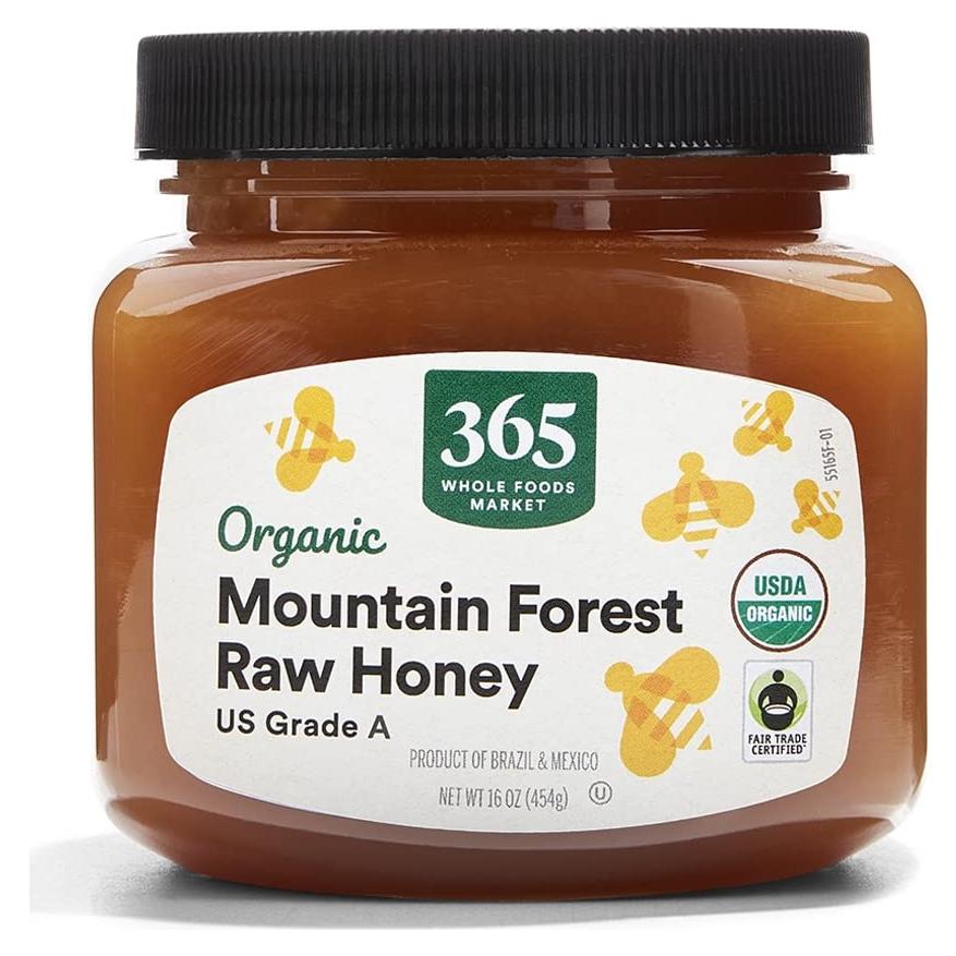 Miel Cruda Orgánica 365 Whole Foods 453 g Sostenible