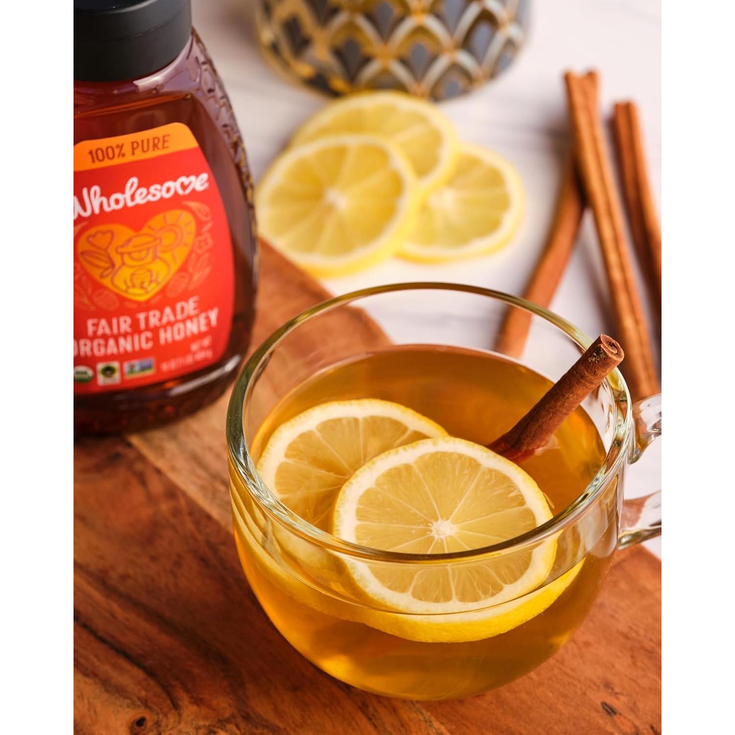 Botella de Miel Orgánica 453g Wholesome Sweeteners Pura