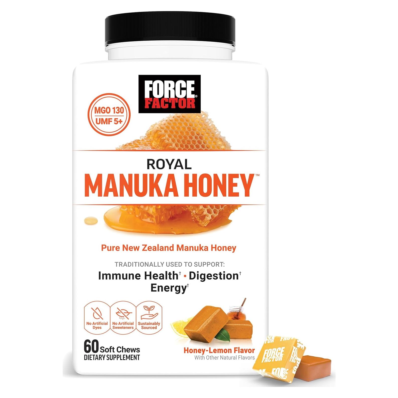 Gomitas Suaves Miel Manuka Force Factor 60 g MGO 130 UMF 5+