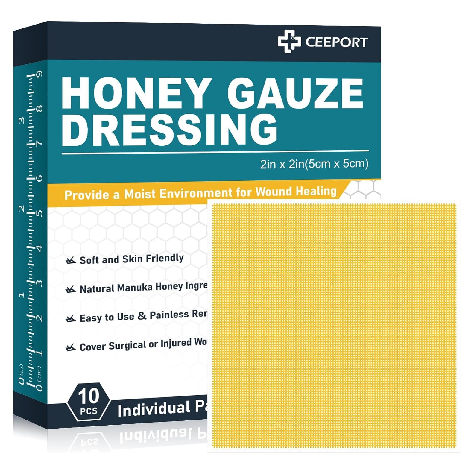 Venda de Gasa con Miel de Manuka 5x5 cm - Paquete de 10