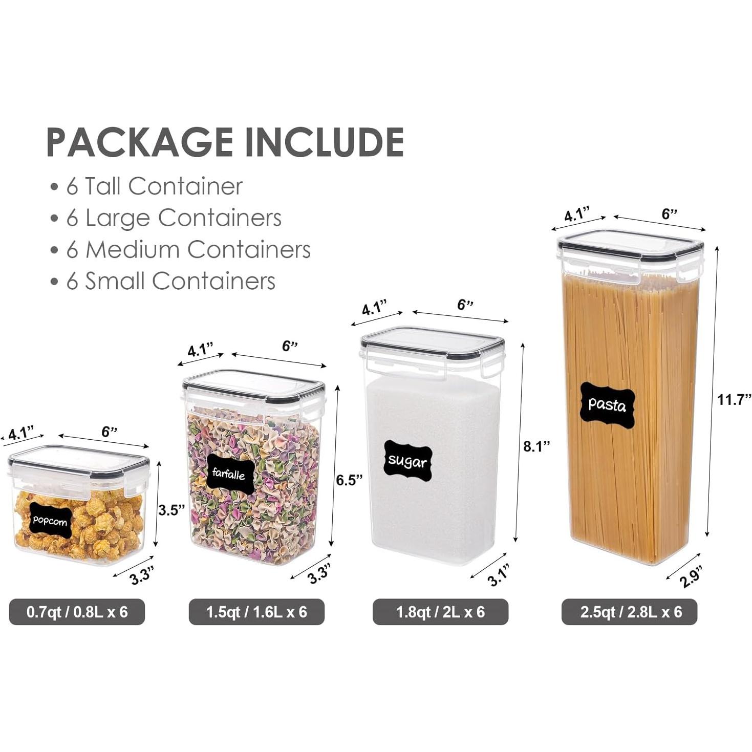 Contenedores de Almacenamiento Vtopmart 24 Piezas Herméticos