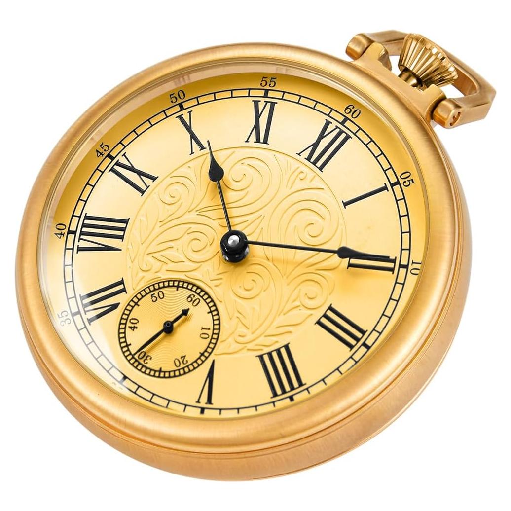 Reloj de bolsillo mecánico Alwesam acero inoxidable vintage