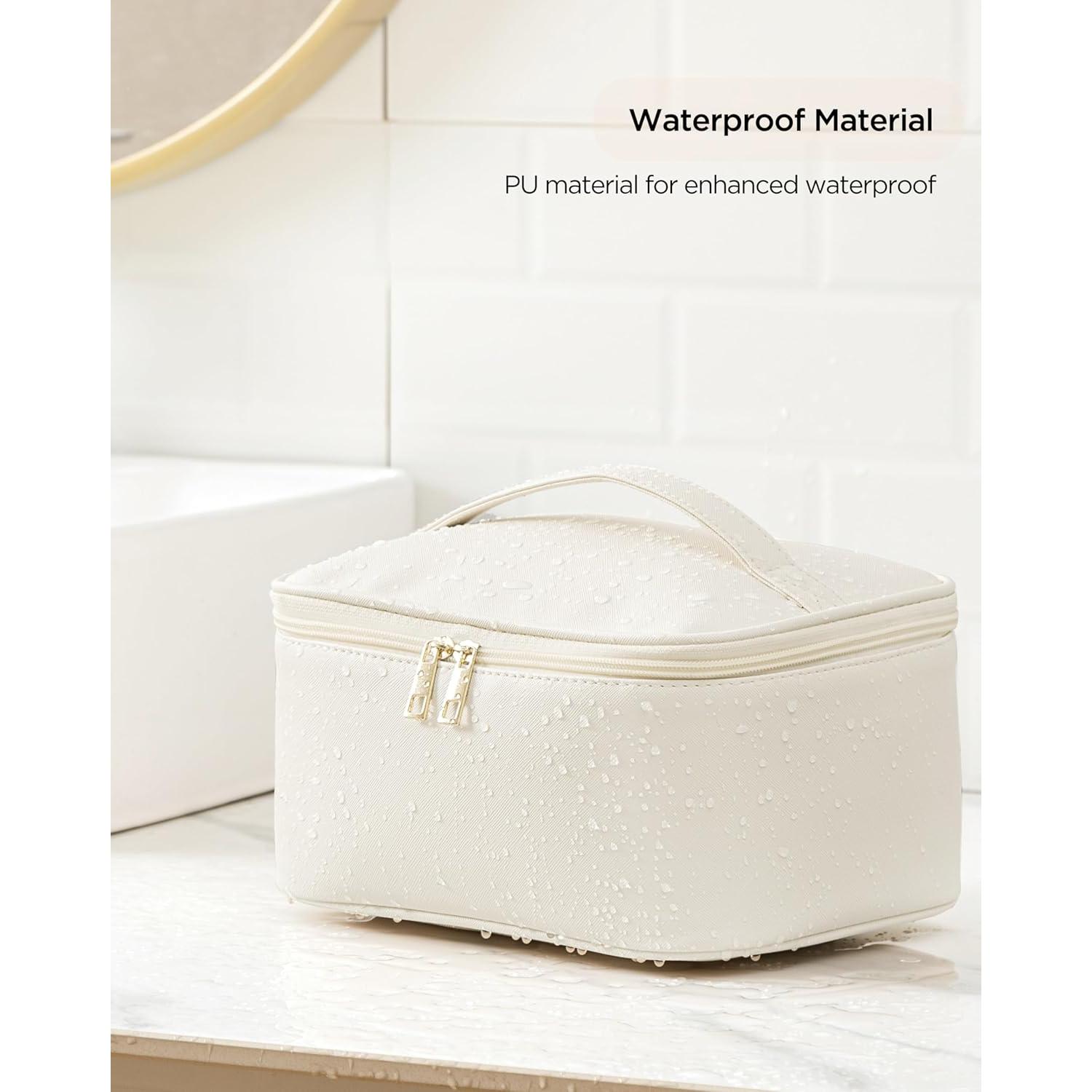 Bolsa de Maquillaje de Viaje HBlife Grande Beige Organizador