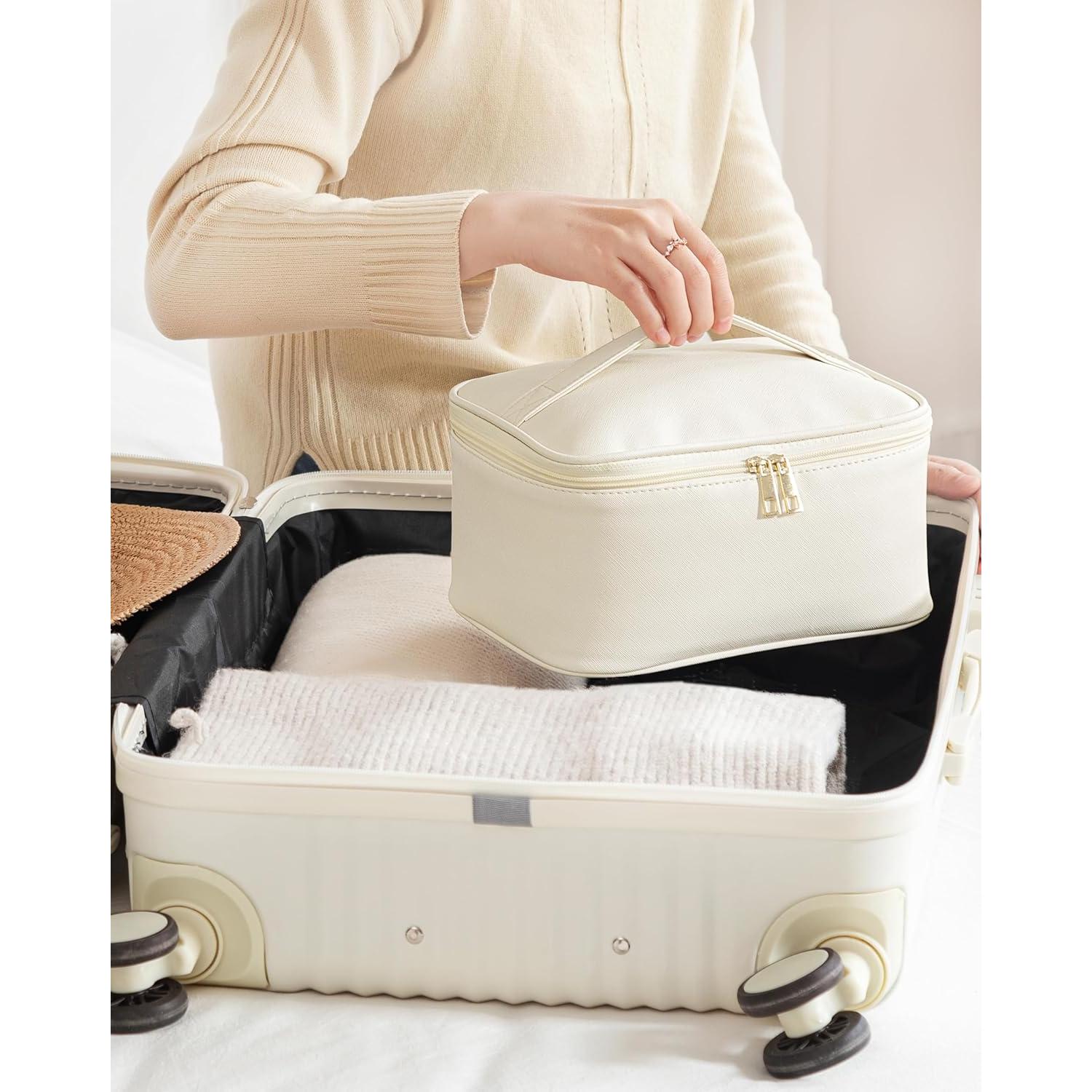 Bolsa de Maquillaje de Viaje HBlife Grande Beige Organizador