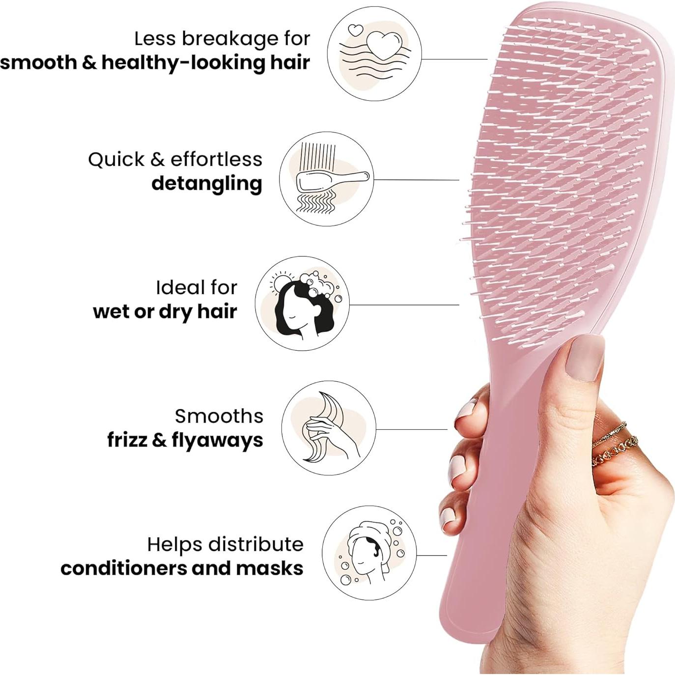 Cepillo Desenredante Tangle Teezer Rosa Milenial para Cabello