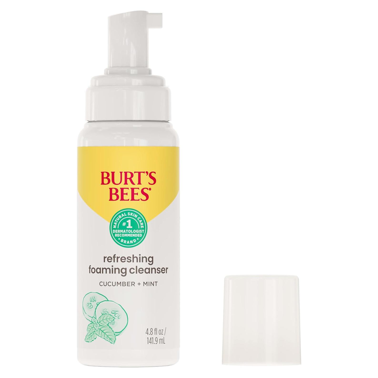 Limpiador Facial Espumoso Burt's Bees con Pepino y Menta 201g