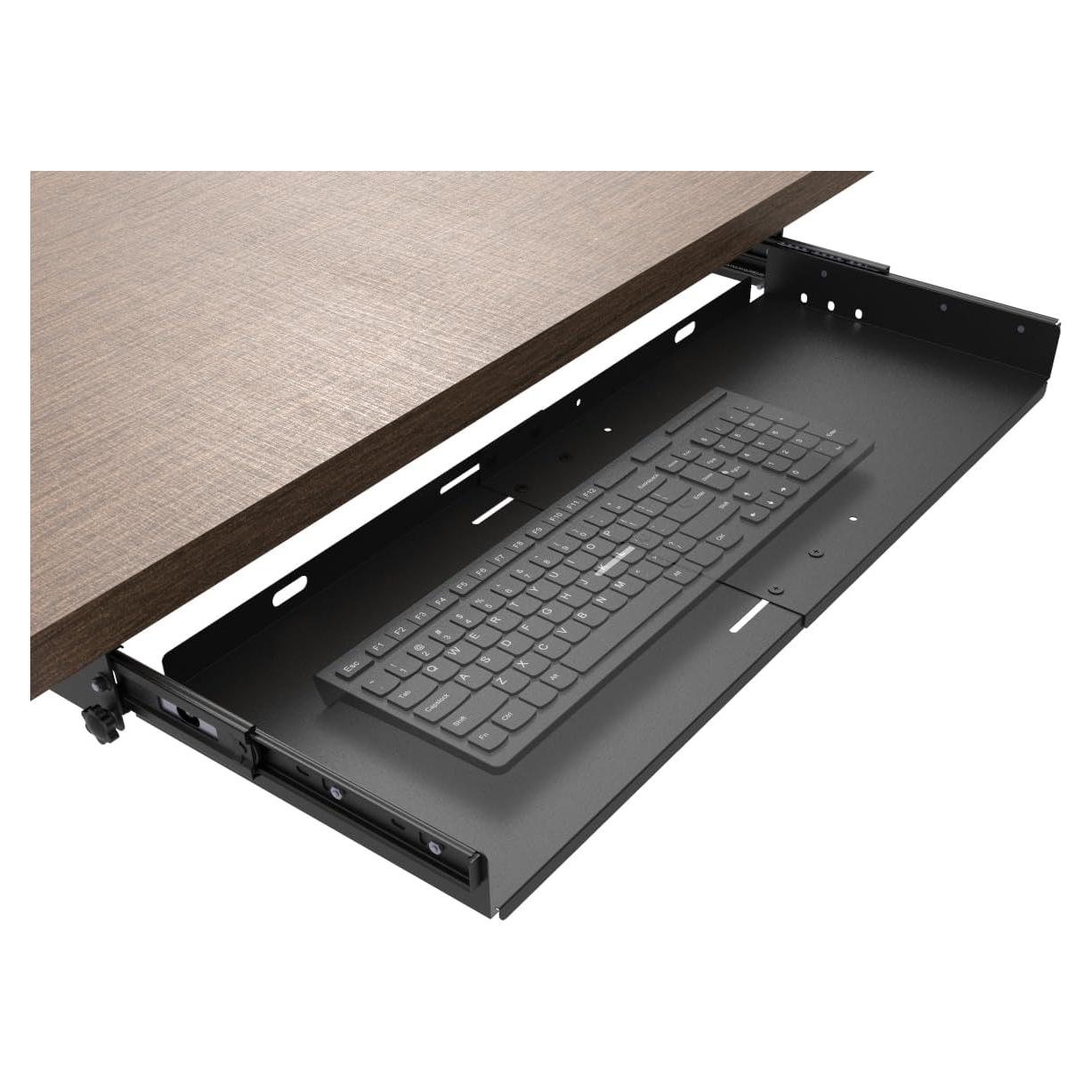 Bandeja Deslizante para Teclado JINGCHENGMEI 68,58 cm Metal Negro