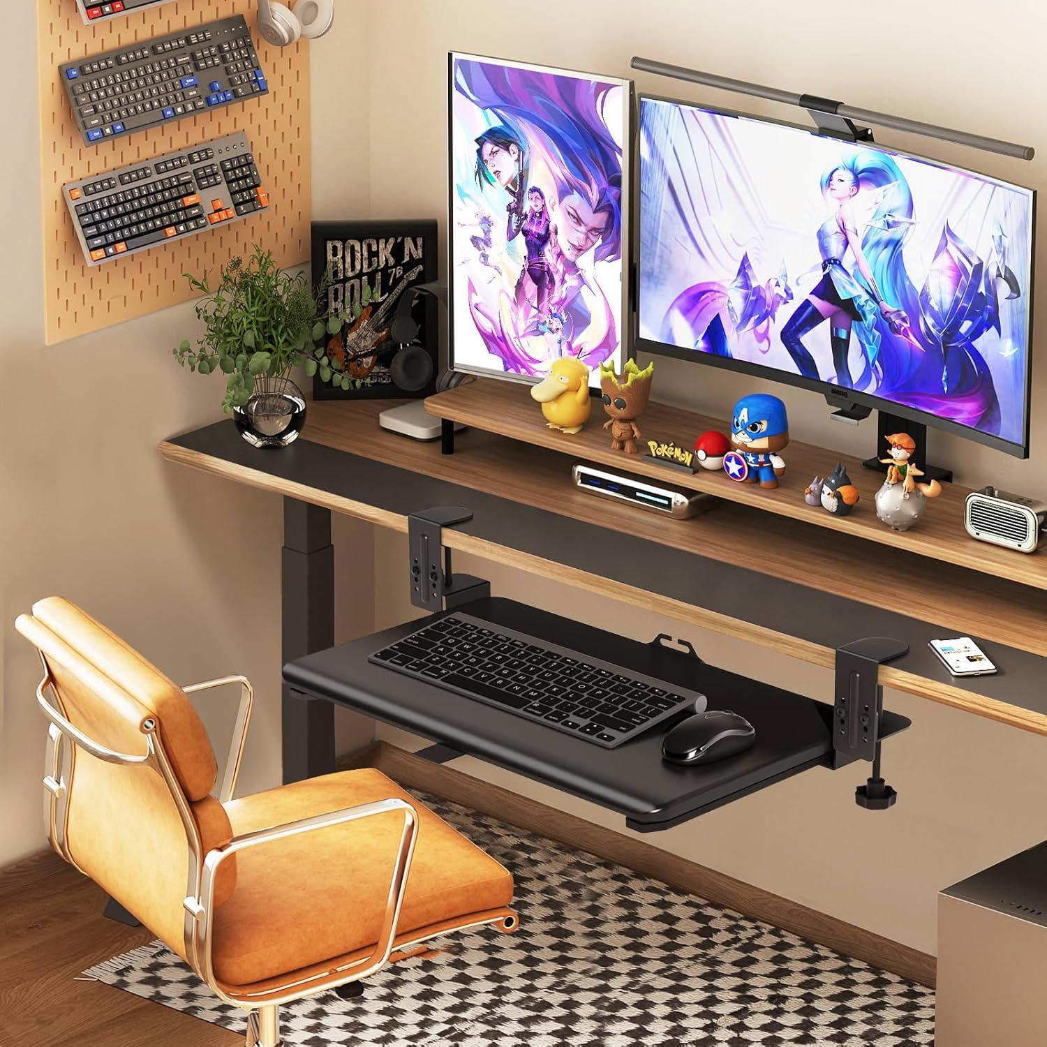 Bandeja de Teclado Ajustable YOMT 64.77x34.80cm 5kg