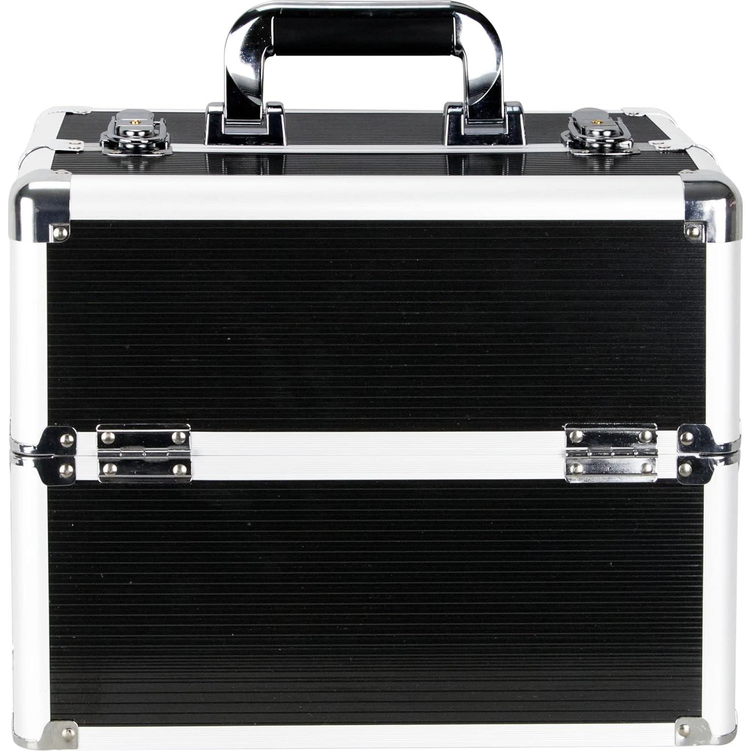 Organizador de Maquillaje Profesional Ver Beauty Aluminio Negro