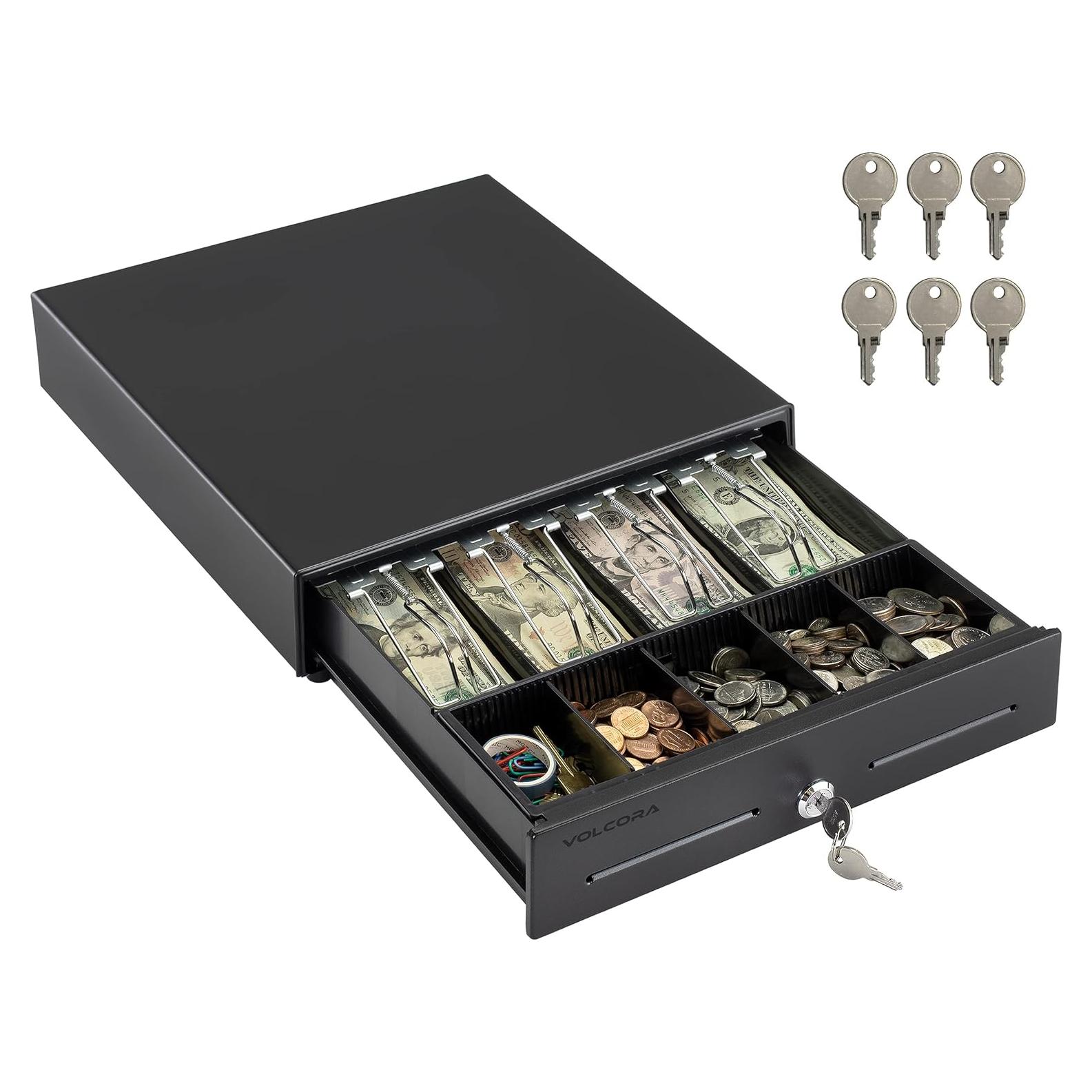 Cajón Registrador Electrónico Volcora 33x34x10 cm Negro