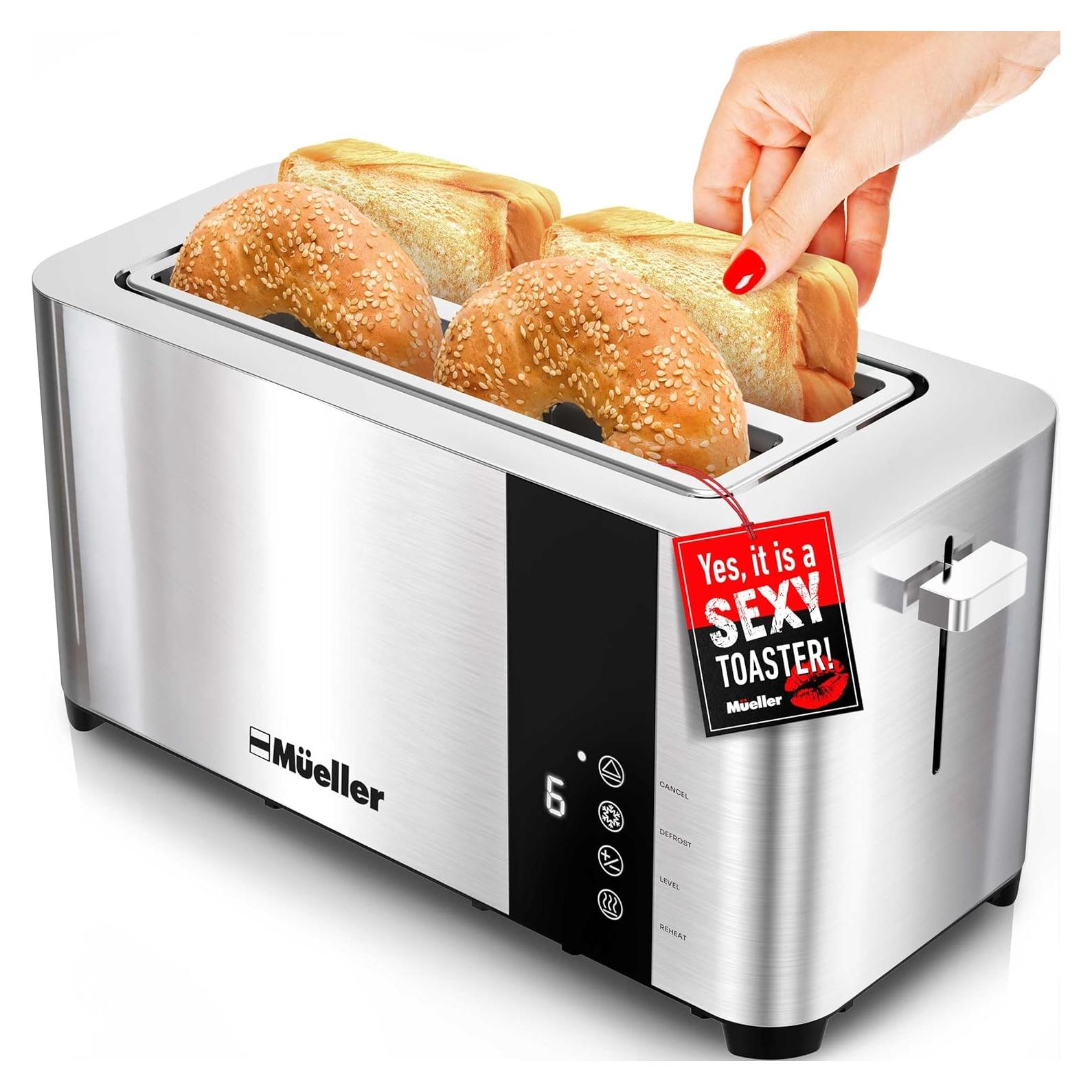 Tostadora Mueller UltraToast 4 Rebanadas Acero Inoxidable