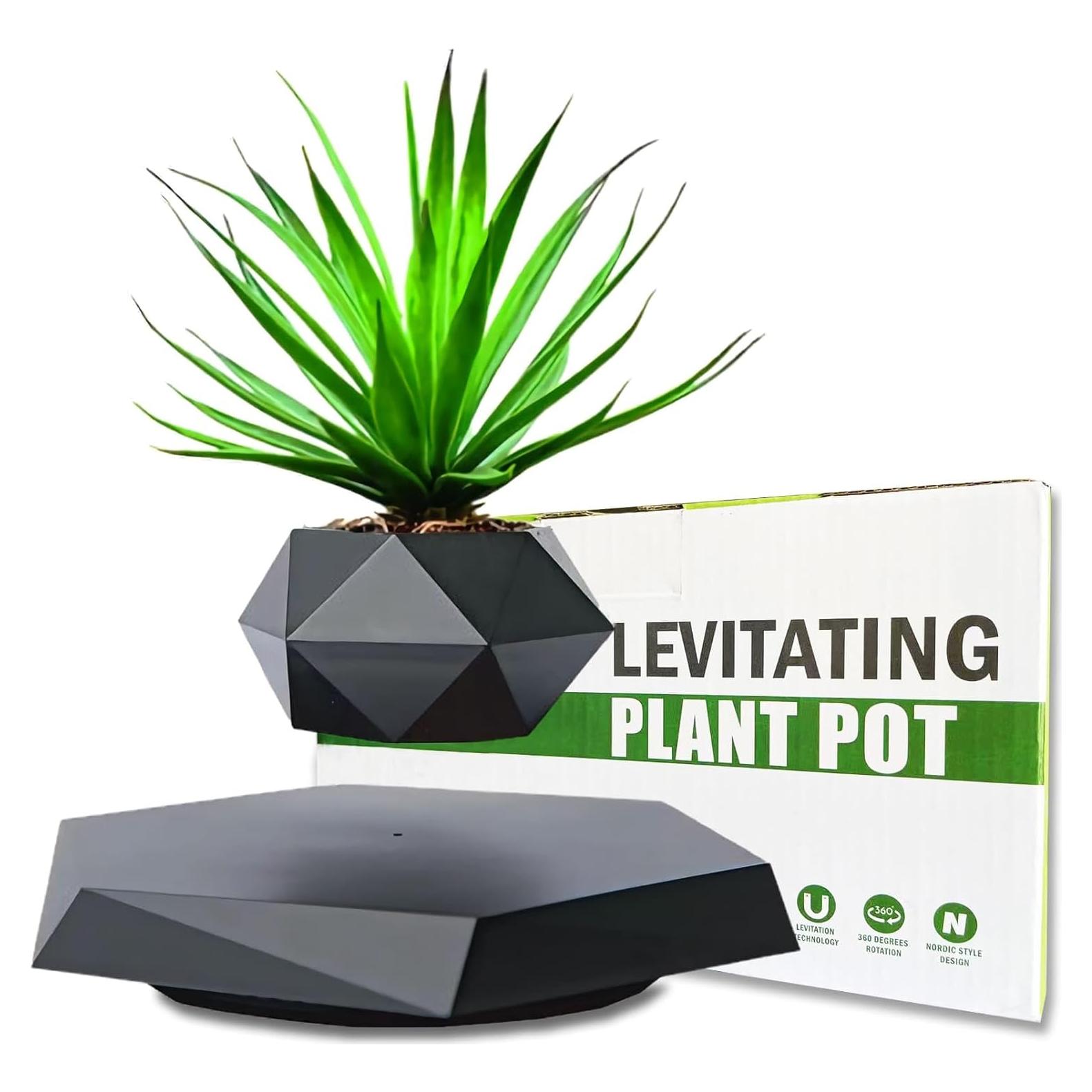 Maceta Flotante Magnética Ronsoile para Bonsai - Negro