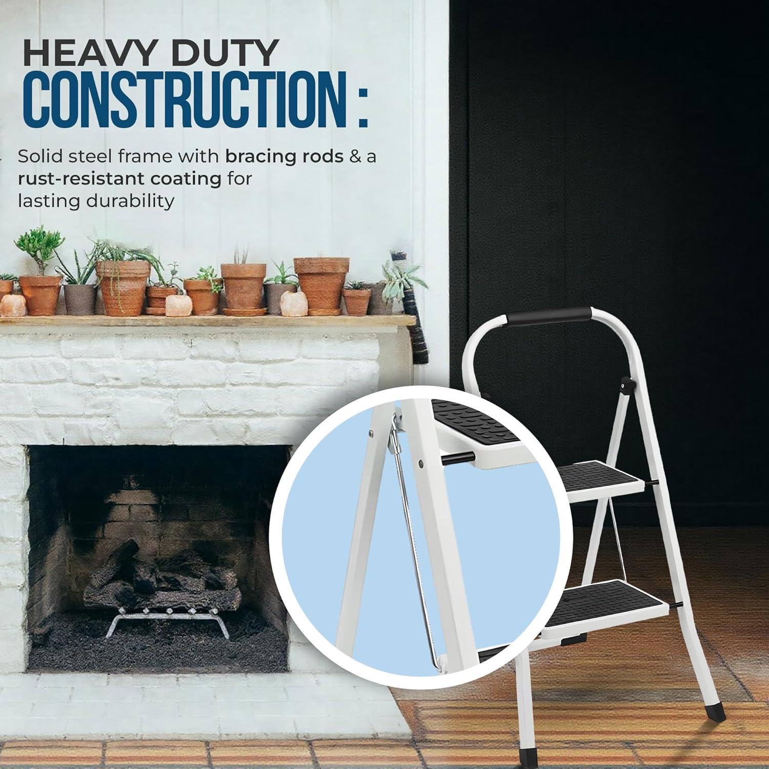 Escalera Simpli-Magic 2 Peldaños Antideslizante 150 kg