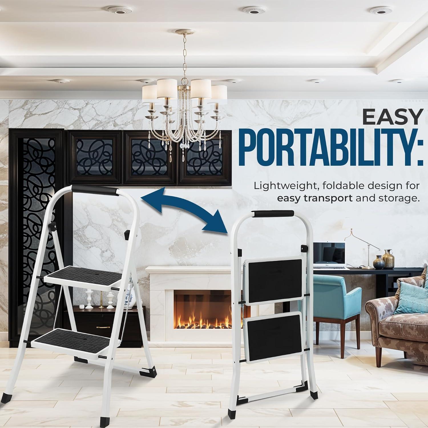 Escalera Simpli-Magic 2 Peldaños Antideslizante 150 kg