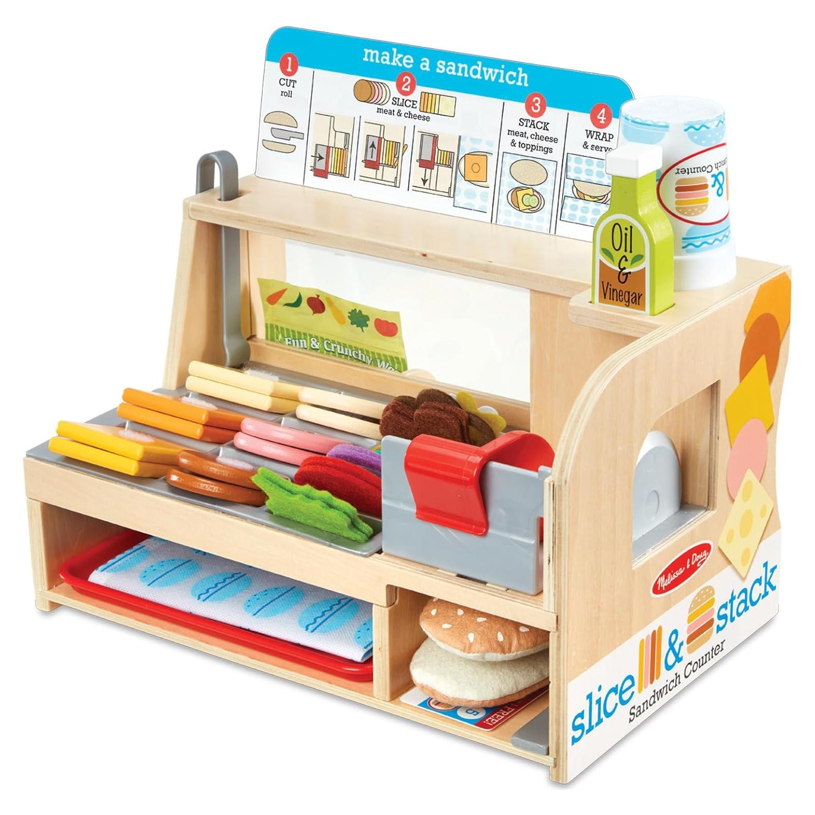 Contador de Sándwiches Melissa & Doug 52 Piezas de Madera