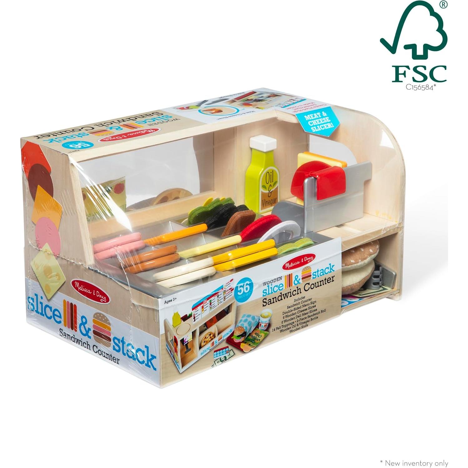 Contador de Sándwiches Melissa & Doug 52 Piezas de Madera