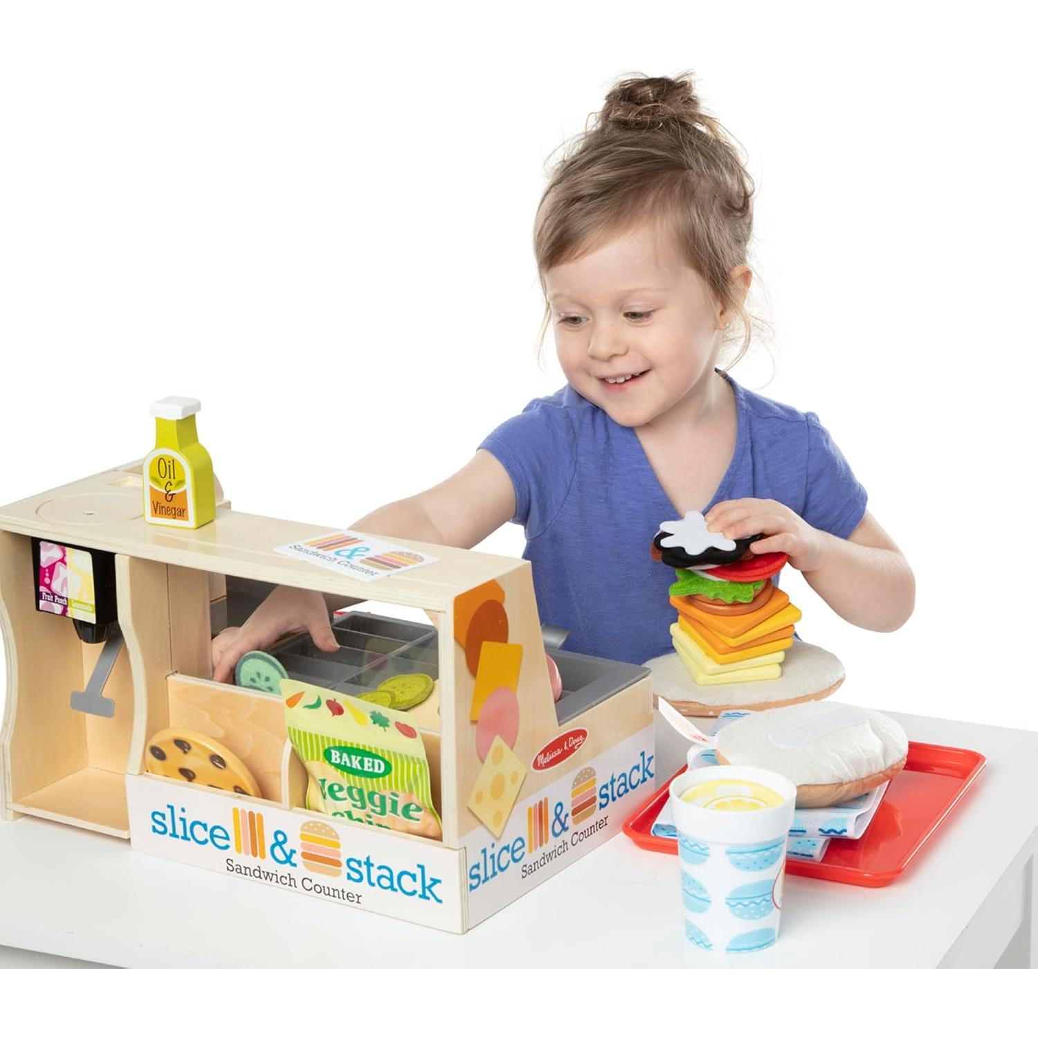 Contador de Sándwiches Melissa & Doug 52 Piezas de Madera