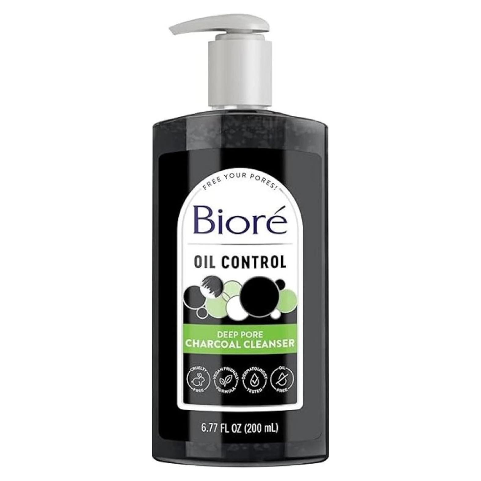 Limpiador Facial Bioré Carbón 200 ml Piel Grasa Profunda