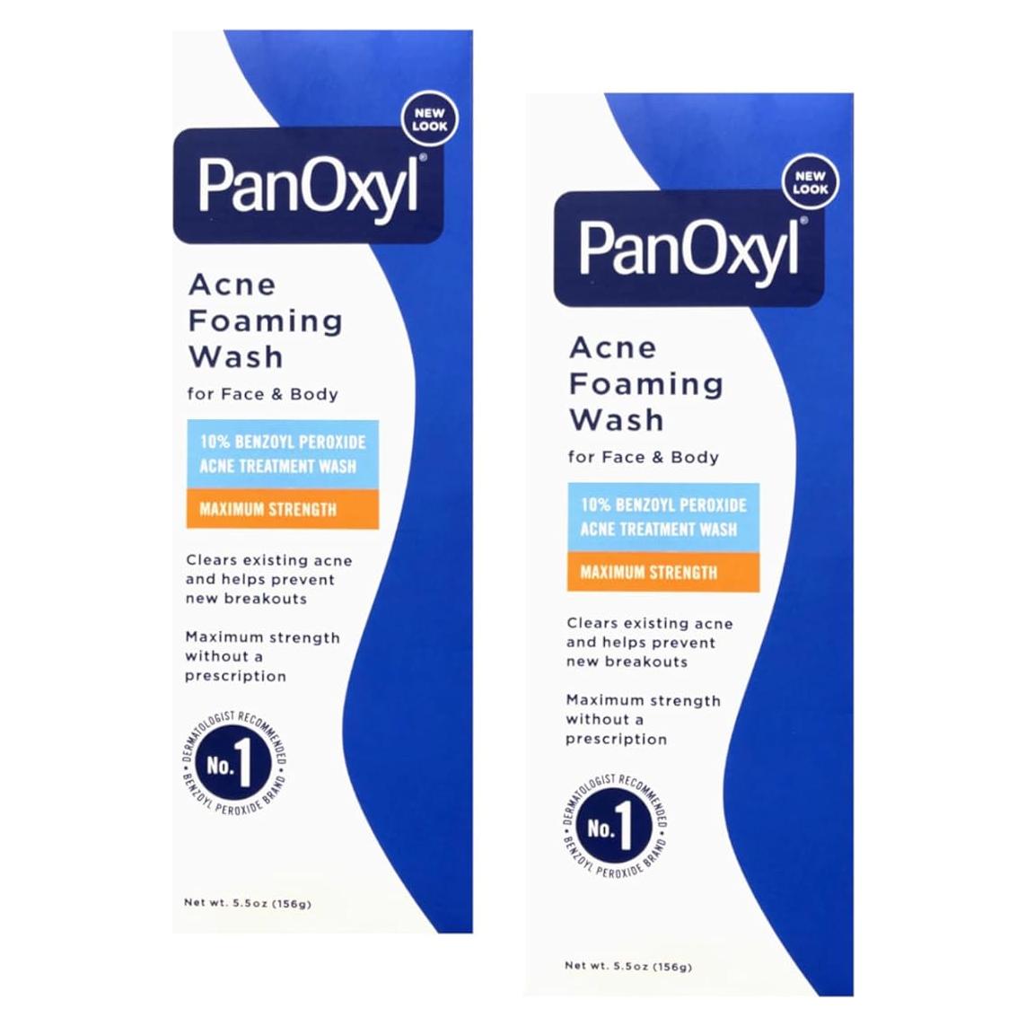 Lavado Espumoso para Acné PanOxyl 5.5 oz Paquete de 2