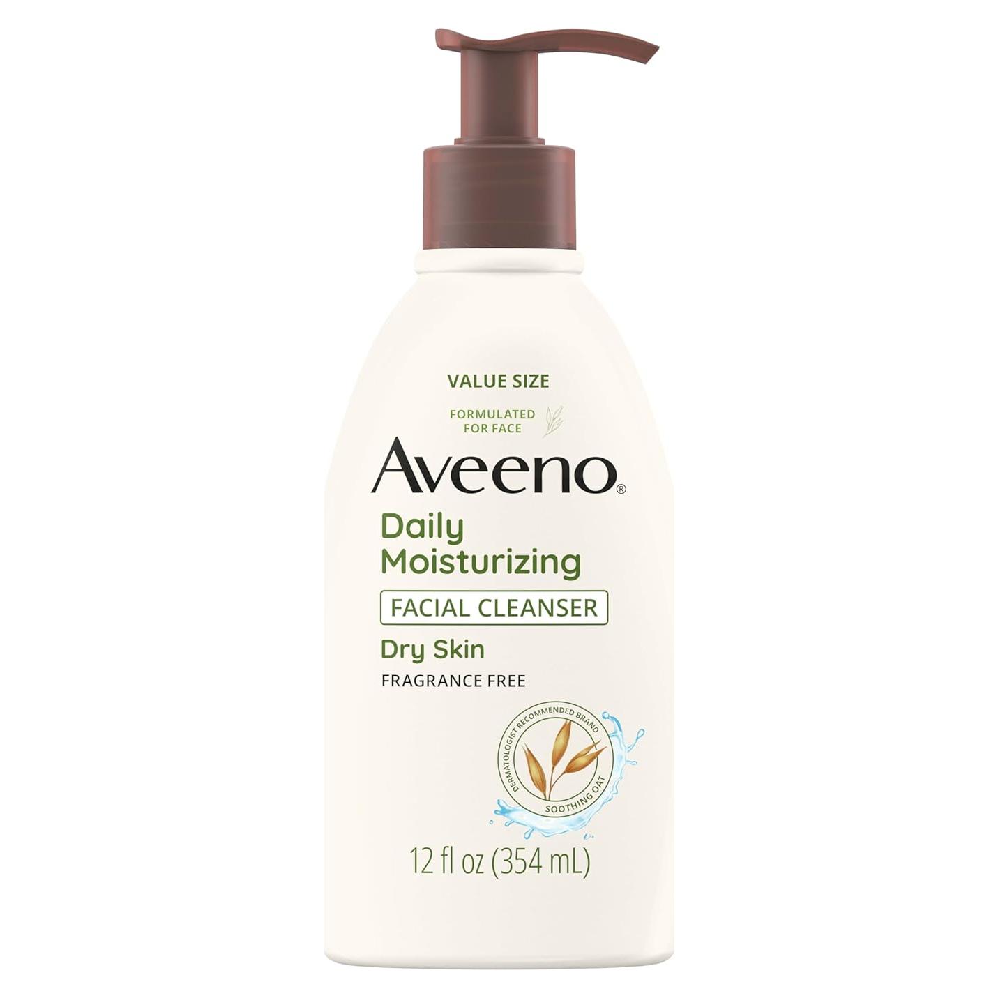 Limpiador Facial Hidratante Aveeno 355 ml Piel Seca