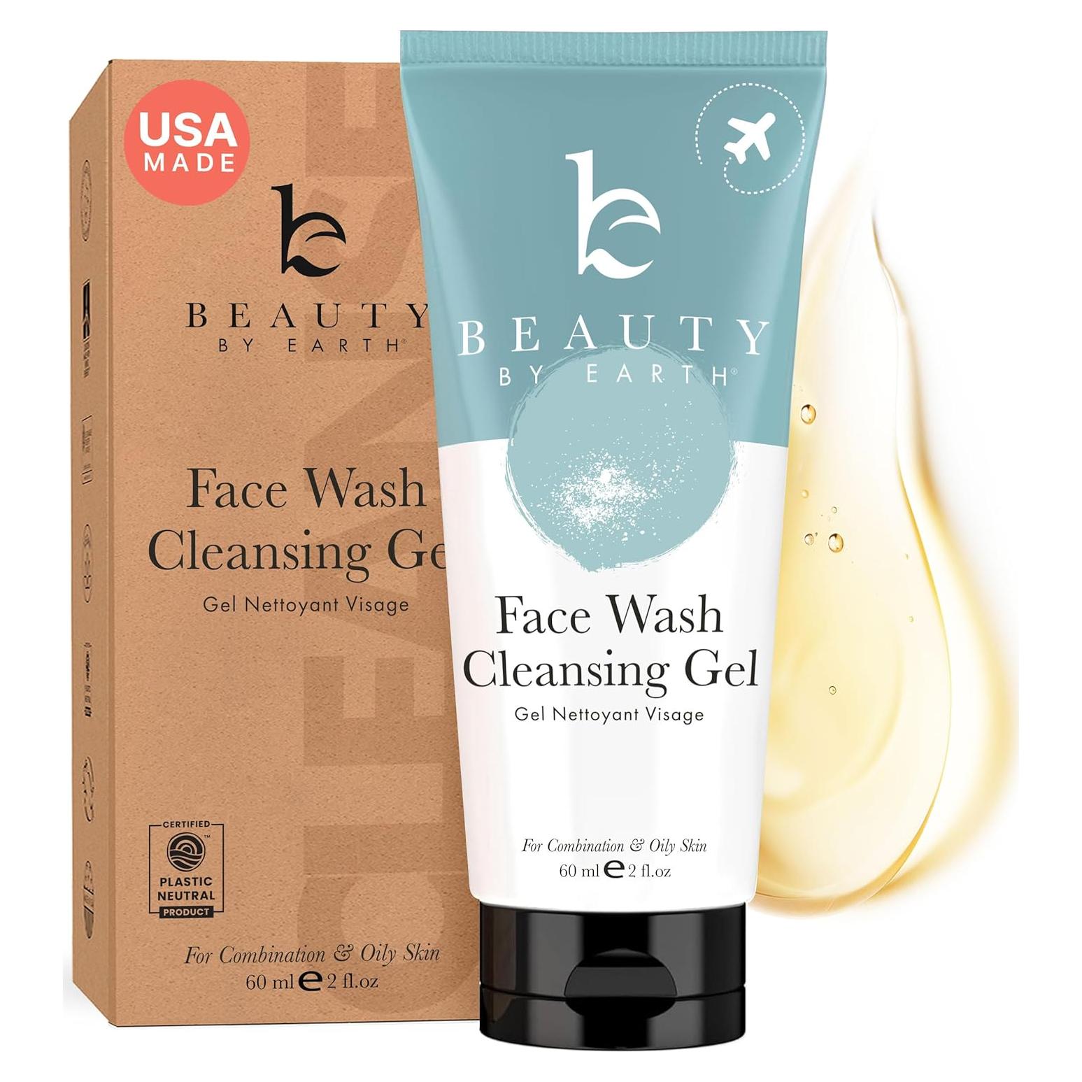 Limpiador Facial Orgánico Beauty by Earth 60ml Piel Sensible