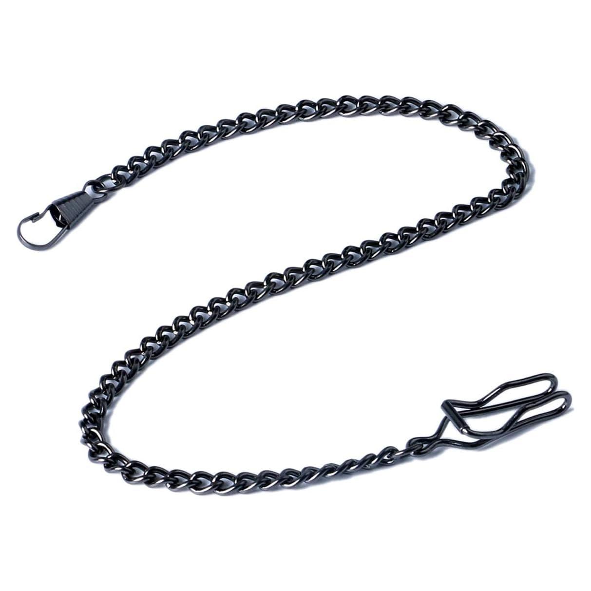 Cadena de Reloj de Bolsillo Vintage Aleación 30 cm Negro