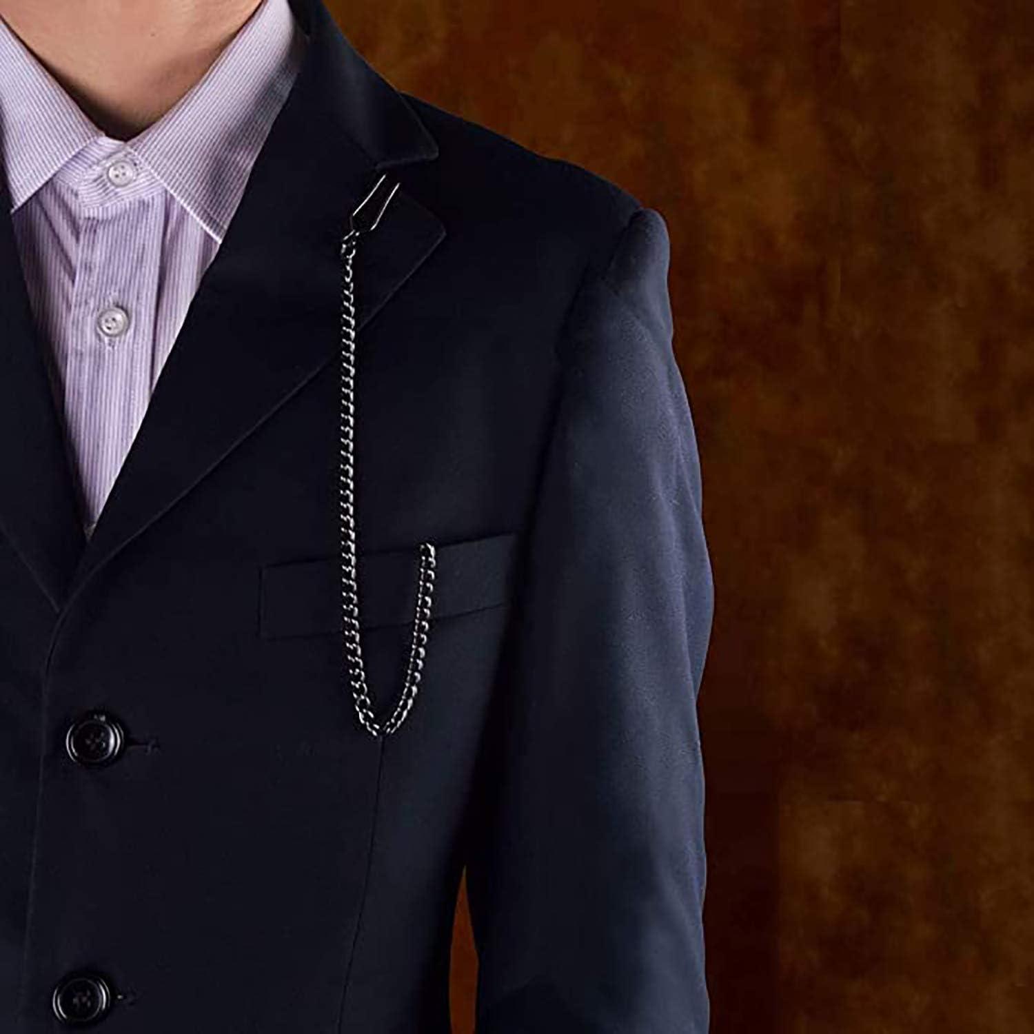 Cadena de Reloj de Bolsillo Vintage Aleación 30 cm Negro