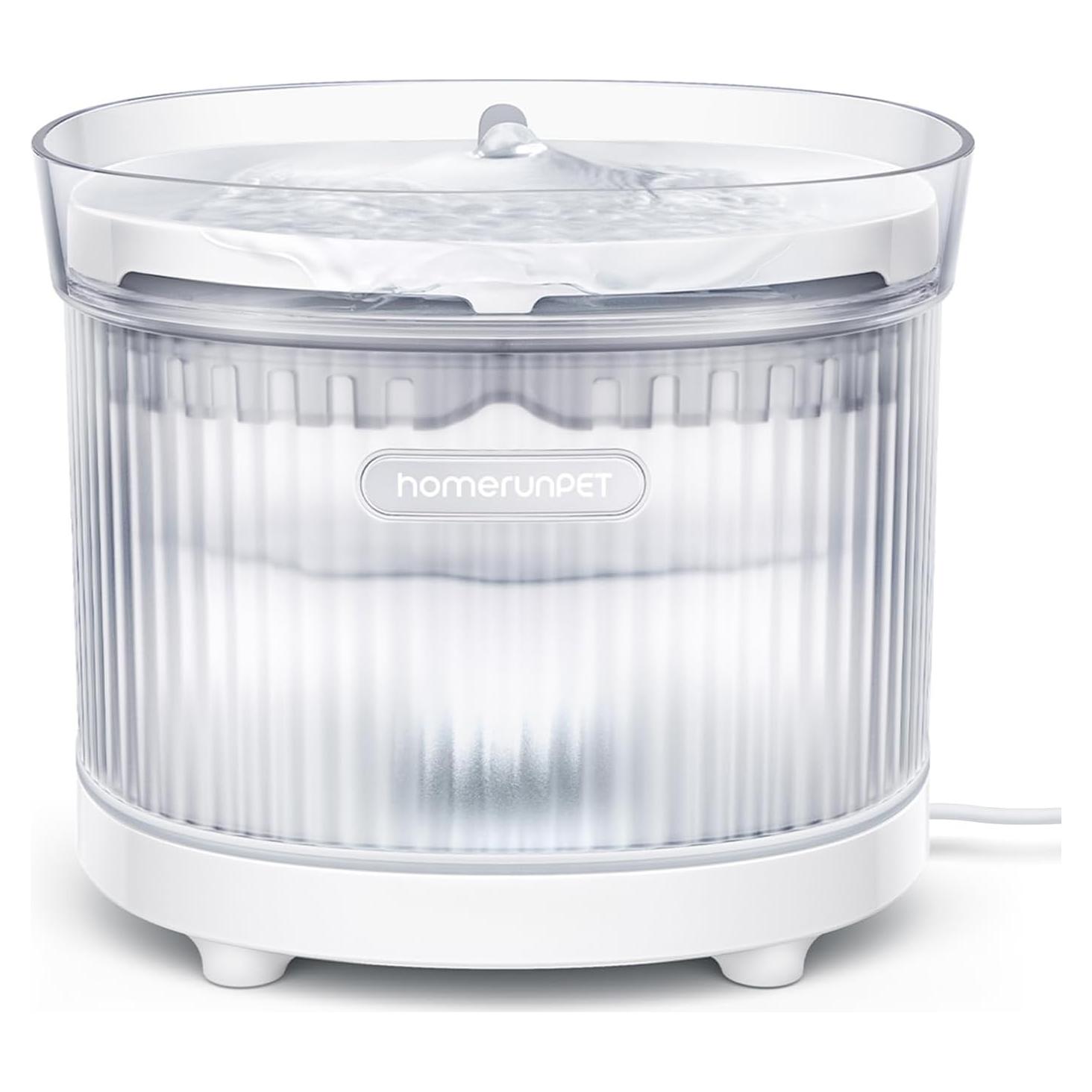 Fuente de Agua para Gatos HomeRunPet 2L Ultra-Silenciosa