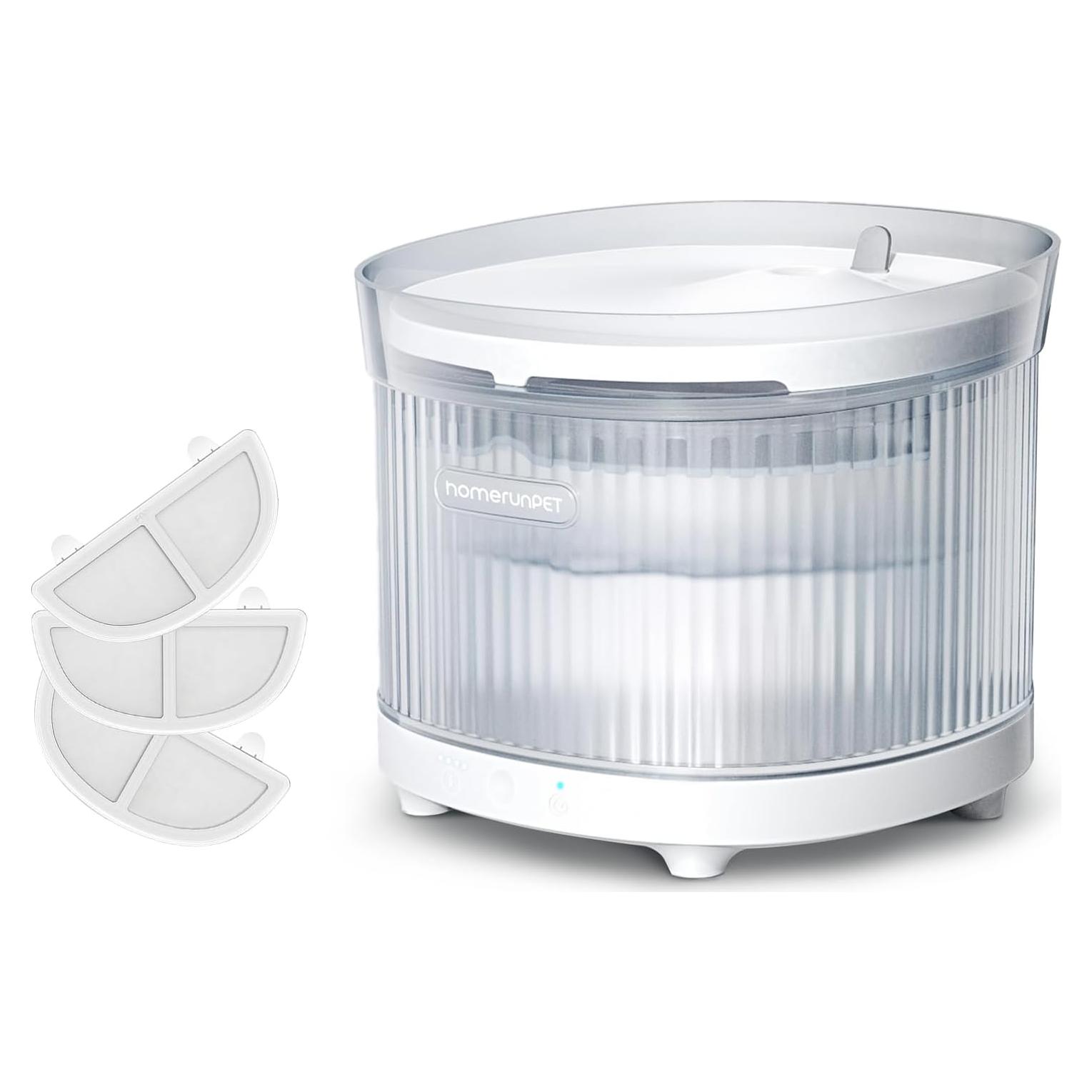 Fuente de Agua Inalámbrica para Gatos HomeRunPet con 3 Filtros